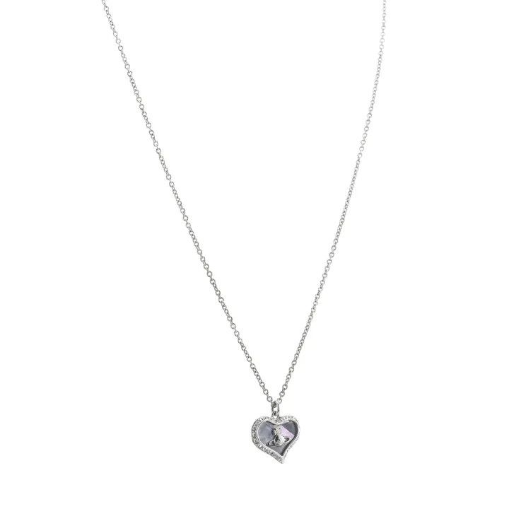 Vivienne Westwood Silver Heart Necklace 0079, Men's