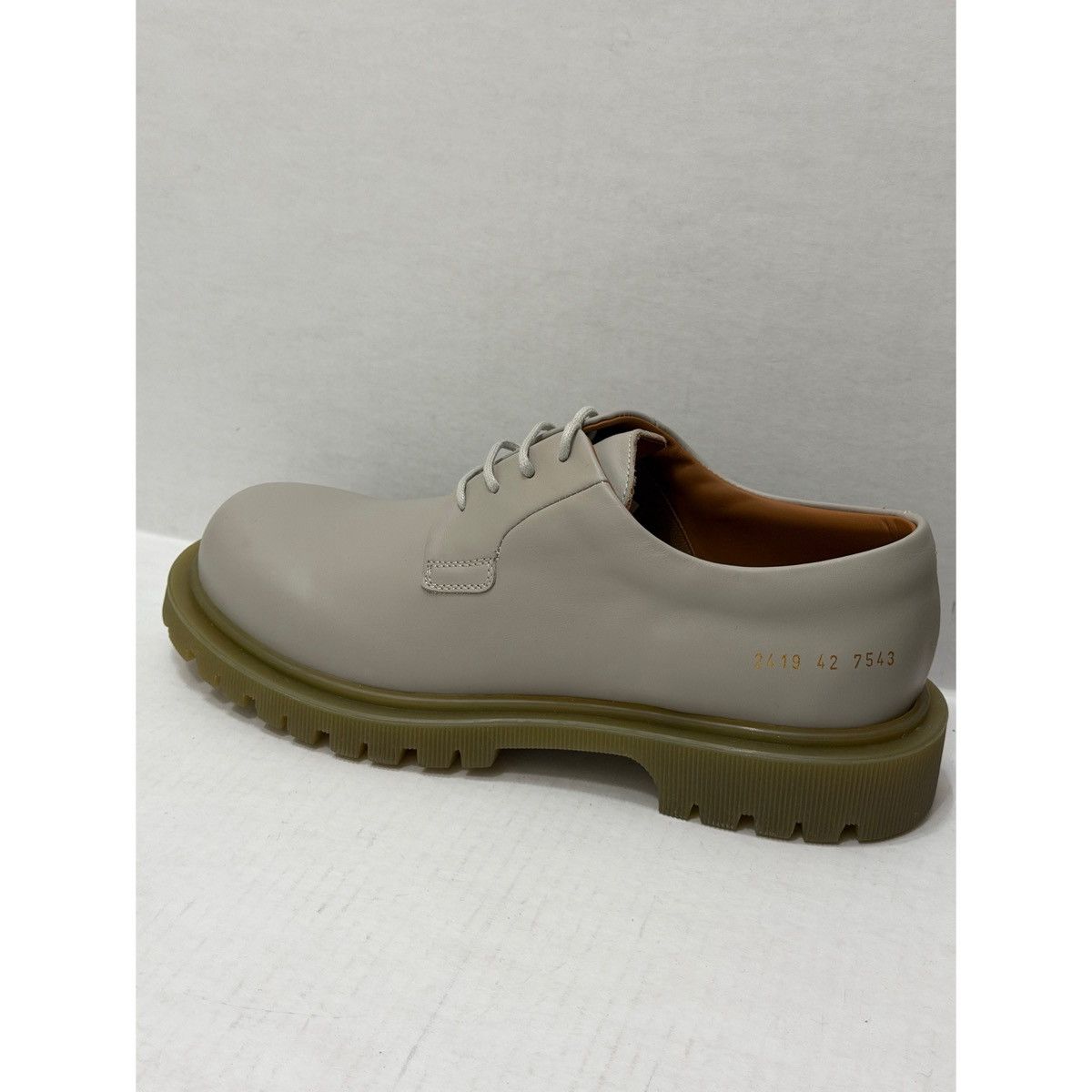 Common Projects COMMOM PROJECTS GREY DERBY WITH SUPER SOLE Size US 9 / EU 42 - 2 Thumbnail