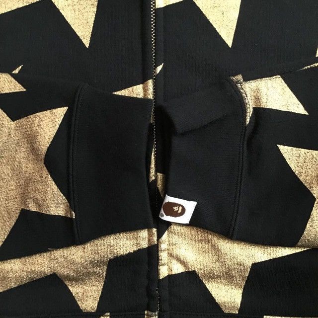 Bape Gold Foil BAPE Sta Full Zip Hoodie a bathing ape star NIGO Size US M / EU 48-50 / 2 - 4 Thumbnail
