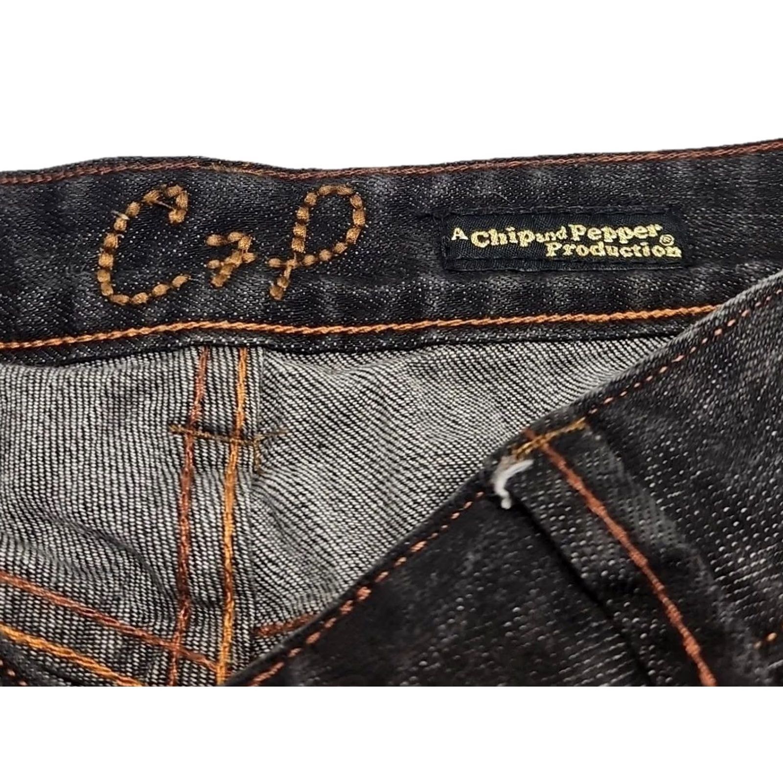 Vintage VINTAGE Chip & Pepper Steamer Lane Skinny Jeans Womens Size 5 Black Stretch Low Rise Denim Cotton Blend Zip Jeans Womens Black Skinny Y2K Vintage Size 27" / US 4 / IT 40 - 7 Thumbnail