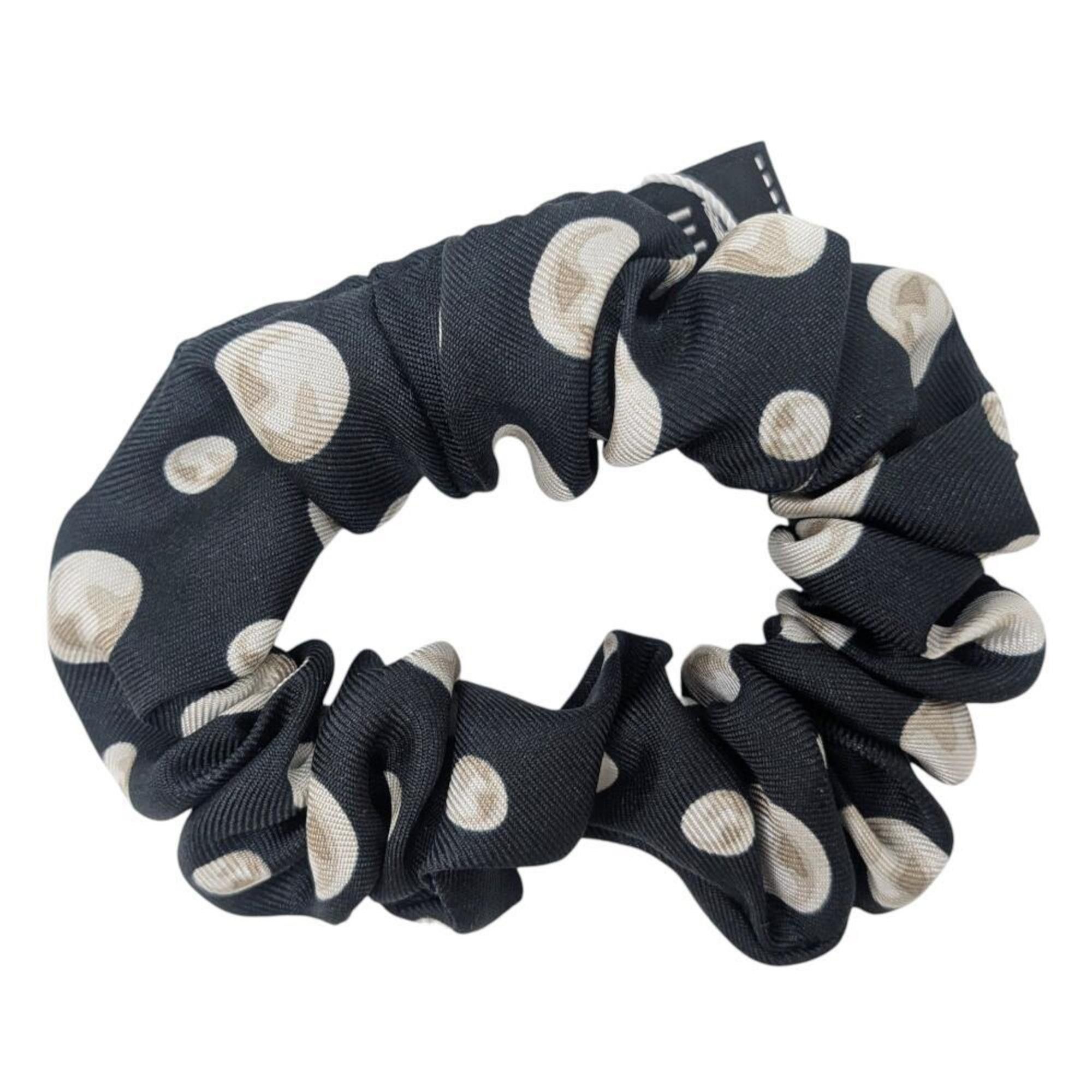 Chanel CHANEL Scrunchie Black Polka Dot Hair Accessory for Women Size ONE SIZE - 1 Thumbnail
