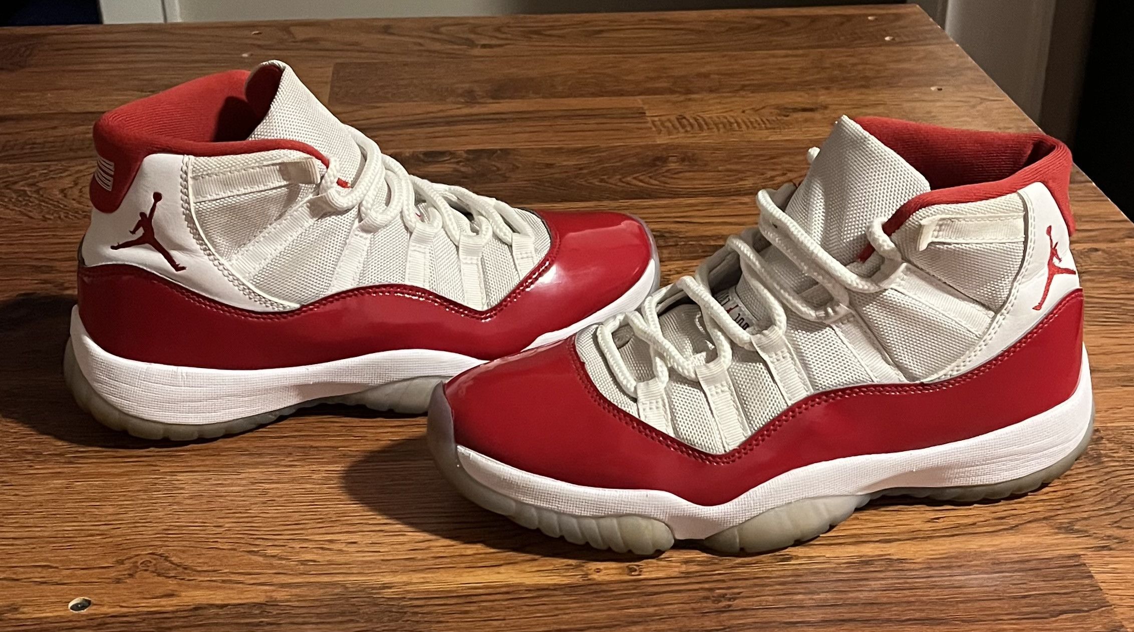 Jordan Brand Air Jordan 11 Retro Cherry White Varsity Red Sneakers Size US 9 / EU 42 - 1 Thumbnail