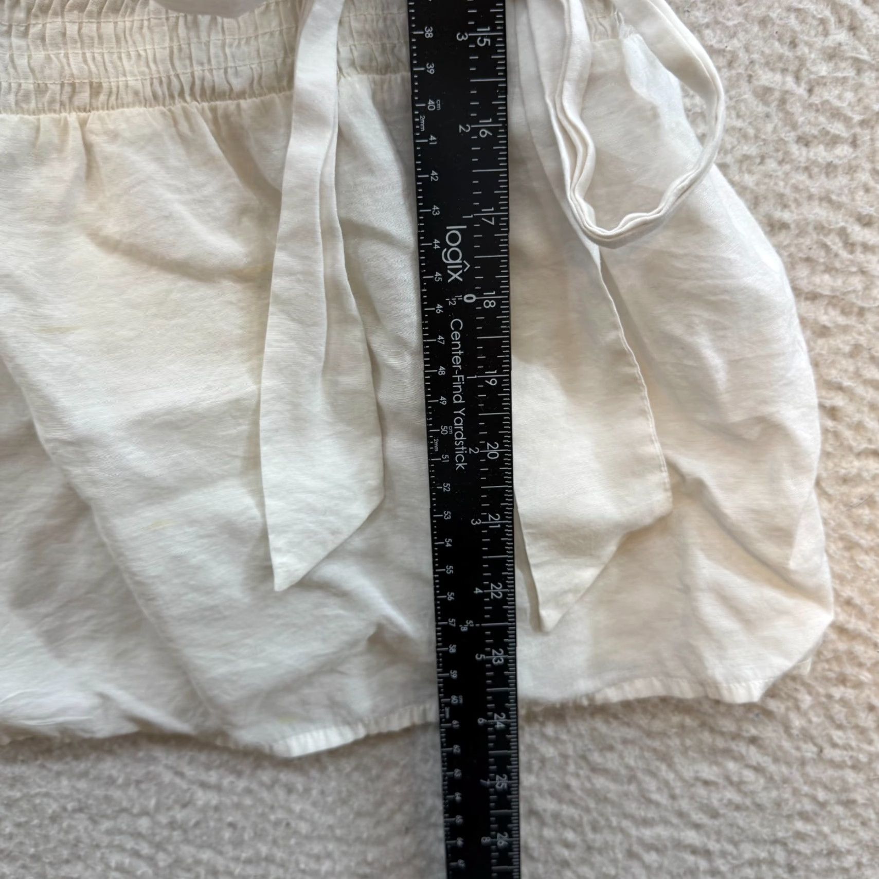 Vintage Y2K Vintage Shirt White M Boho Coquette Ruffle Sleeveless Wrap Fairy Regular MKM Womens/Girls (Size M) Size M / US 6-8 / IT 42-44 - 6 Thumbnail