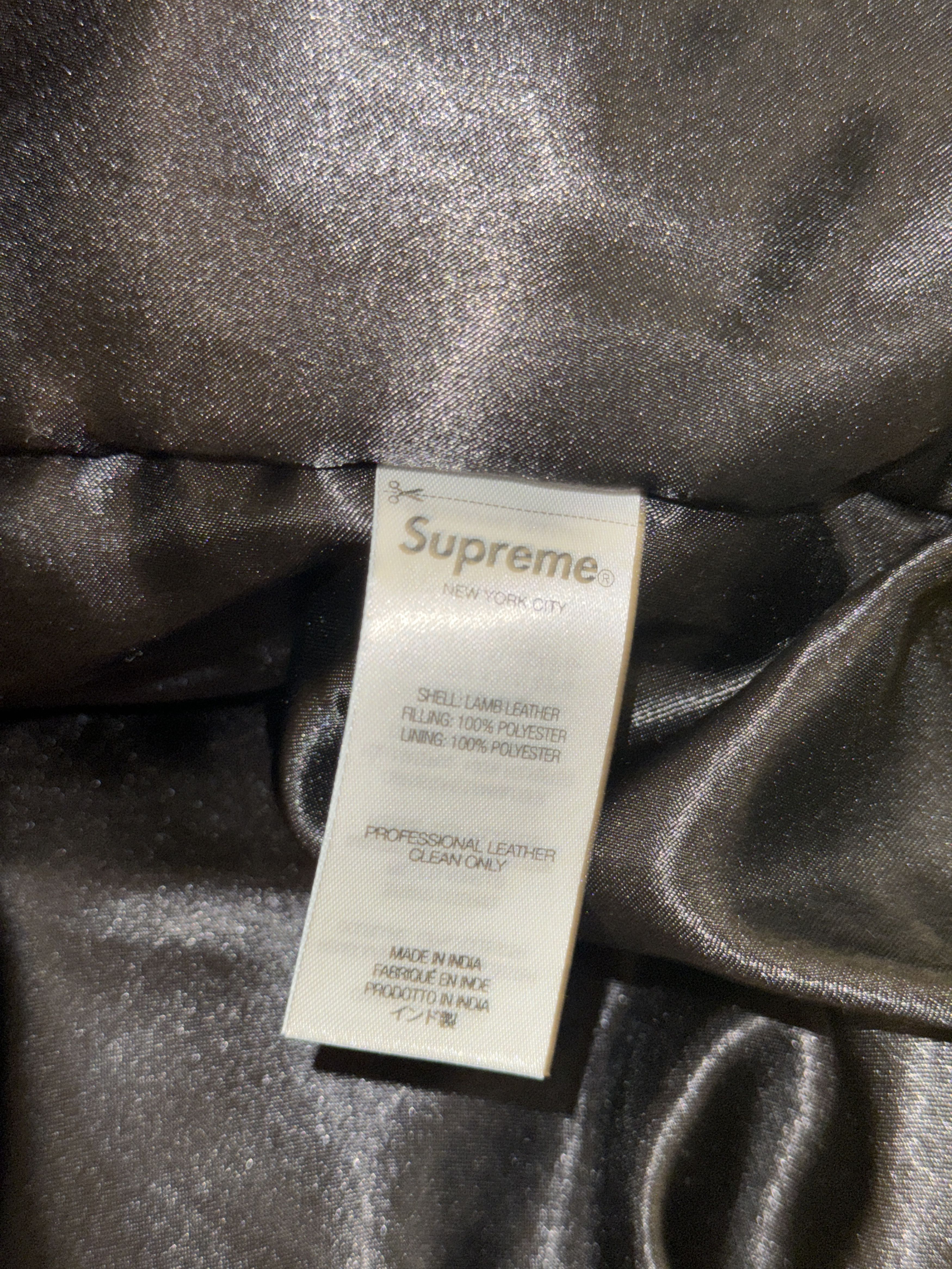 Supreme Supreme Woven Leather Jacket Size US M / EU 48-50 / 2 - 4 Thumbnail