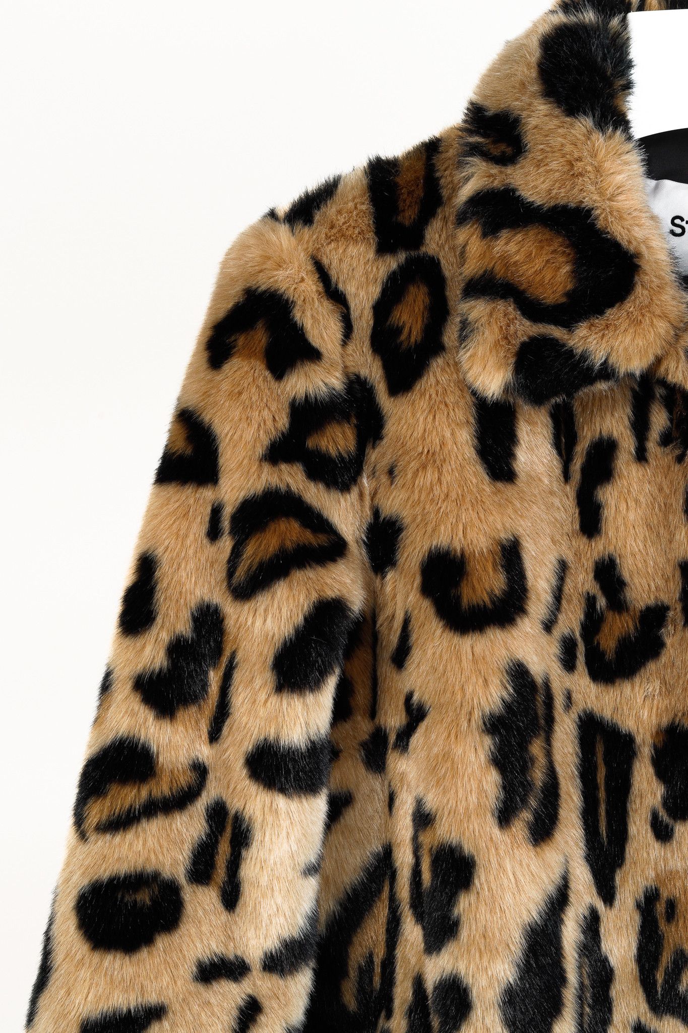 Other Stand Alexa Beige Black Leopard Faux Fur Coat Size M / US 6-8 / IT 42-44 - 6 Thumbnail