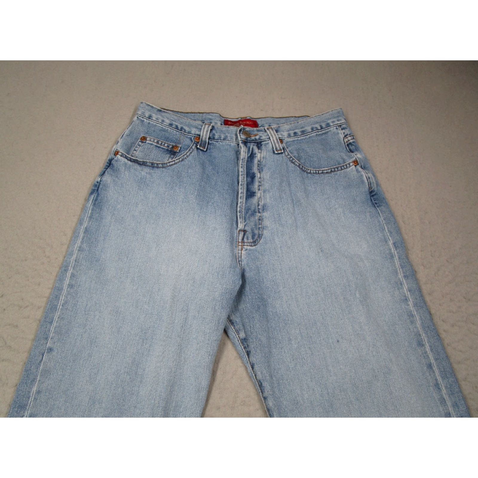Banana Republic VINTAGE Banana Republic Jeans Mens 34 Blue Stonewash Button Fly High Rise Denim 90s City Hipster Punk Retro 34x32 Mens Size US 34 / EU 50 - 2 Thumbnail