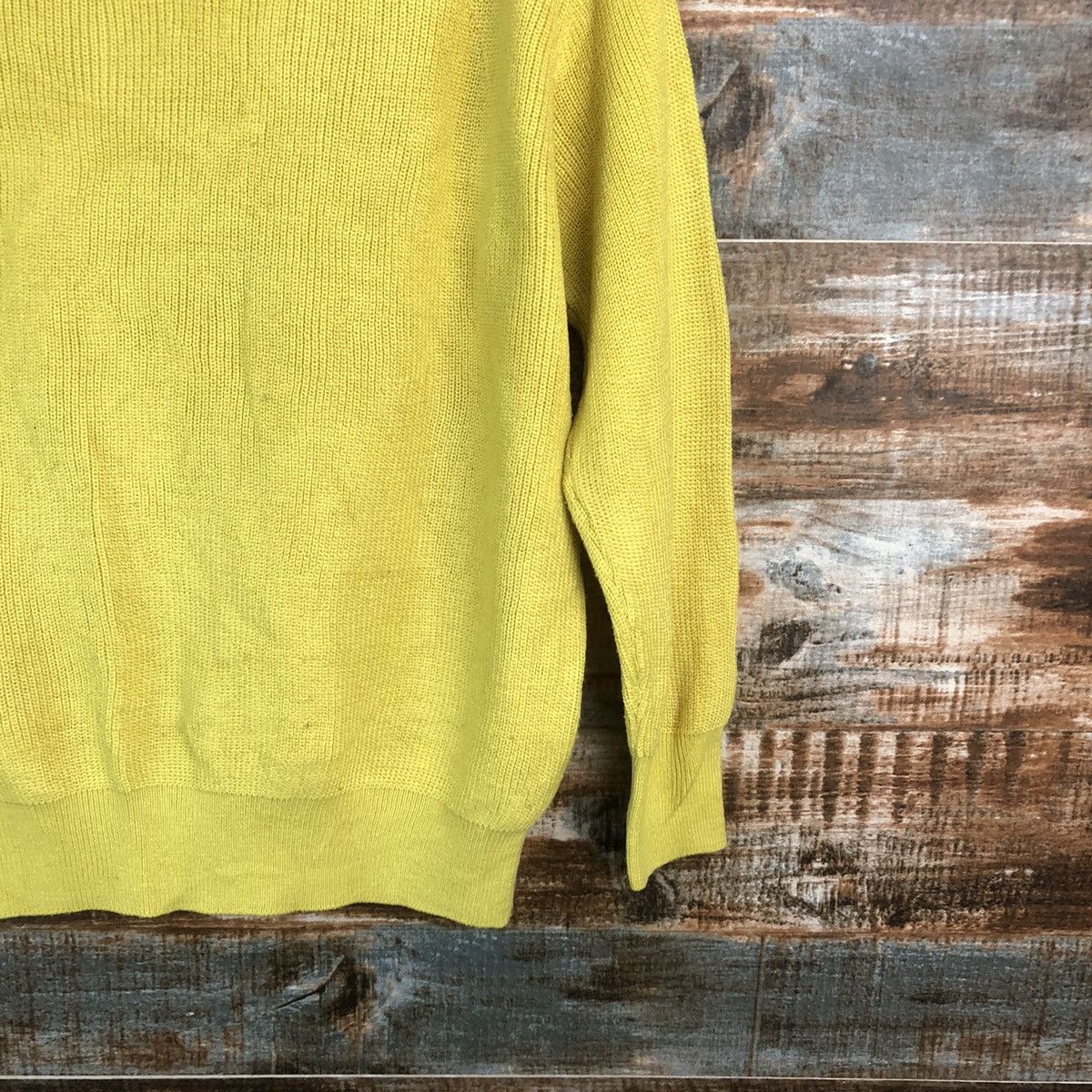 Homespun Knitwear × Japanese Brand American Holic Yellow Knitwear #A1777 Size M / US 6-8 / IT 42-44 - 8 Thumbnail