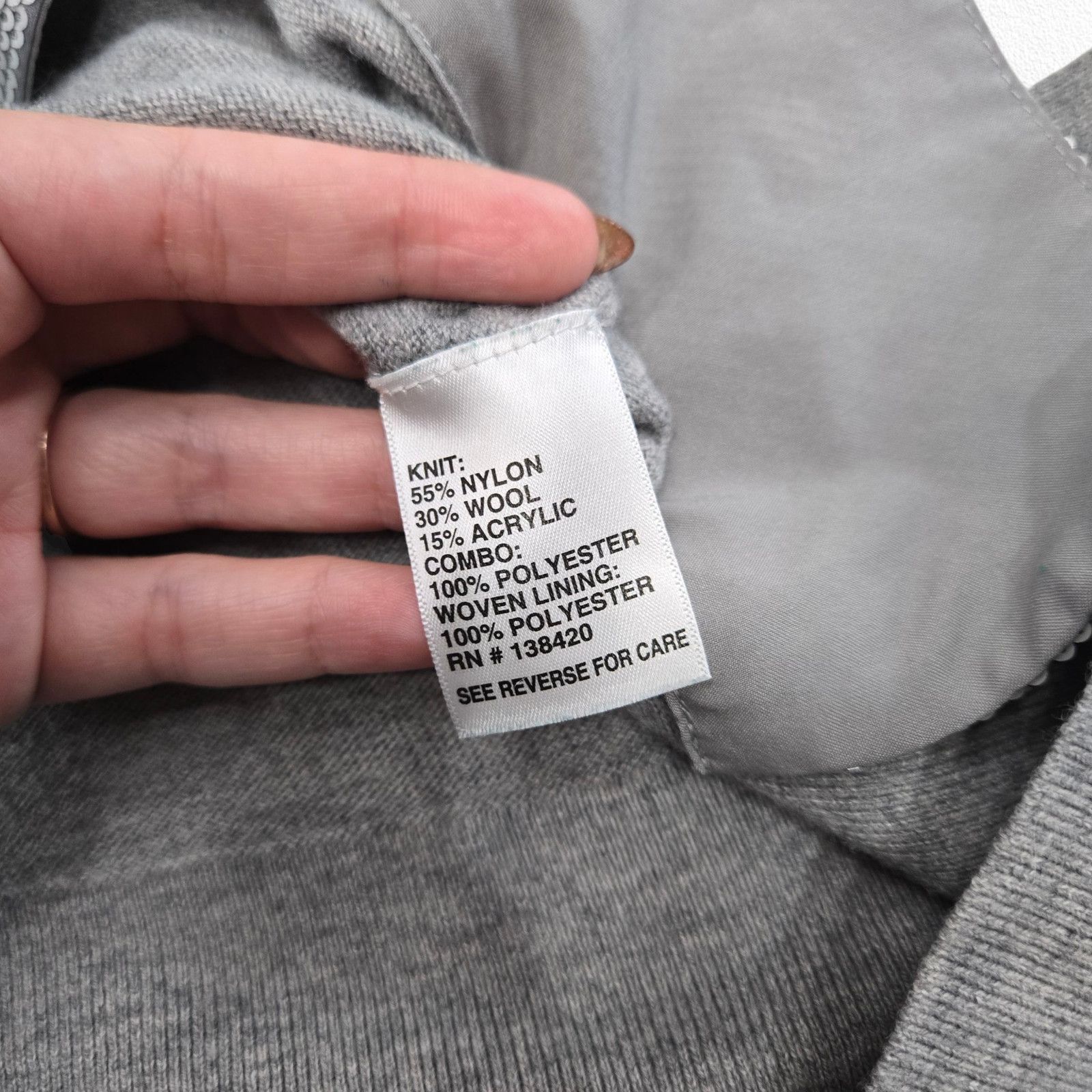 Other Etcetera Gray Wool Blend Sweater Sequin Hem Size Medium Size M / US 6-8 / IT 42-44 - 10 Thumbnail