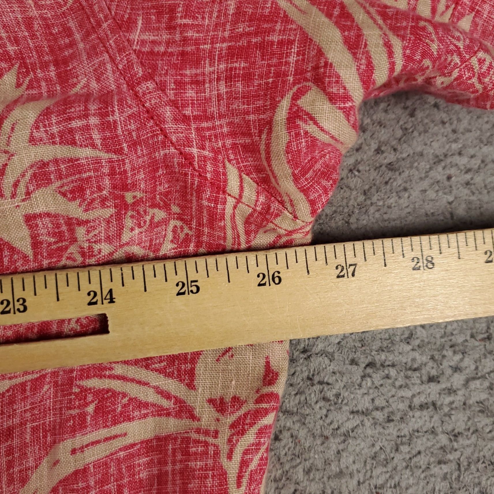 Tommy Bahama Tommy Bahama Shirt Mens XL Red Linen Hawaiian Button Up Short Sleeve Size US XL / EU 56 / 4 - 5 Thumbnail