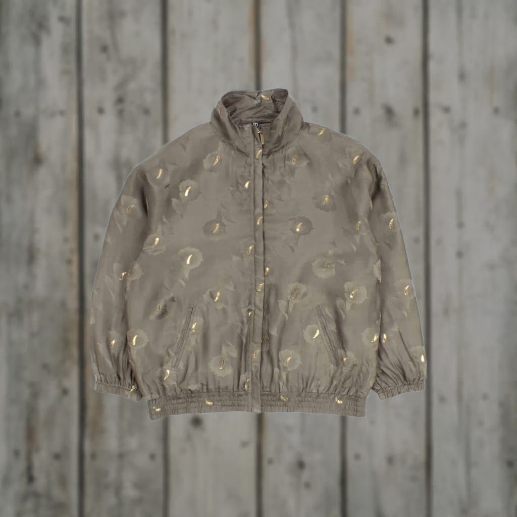 Vintage VINTAGE Metallic Silk Floral 90s Jacket XR Adult X-Large EVR Silk Jacket Mens Womens Boys Girls Size US XL / EU 56 / 4 - 1 Thumbnail