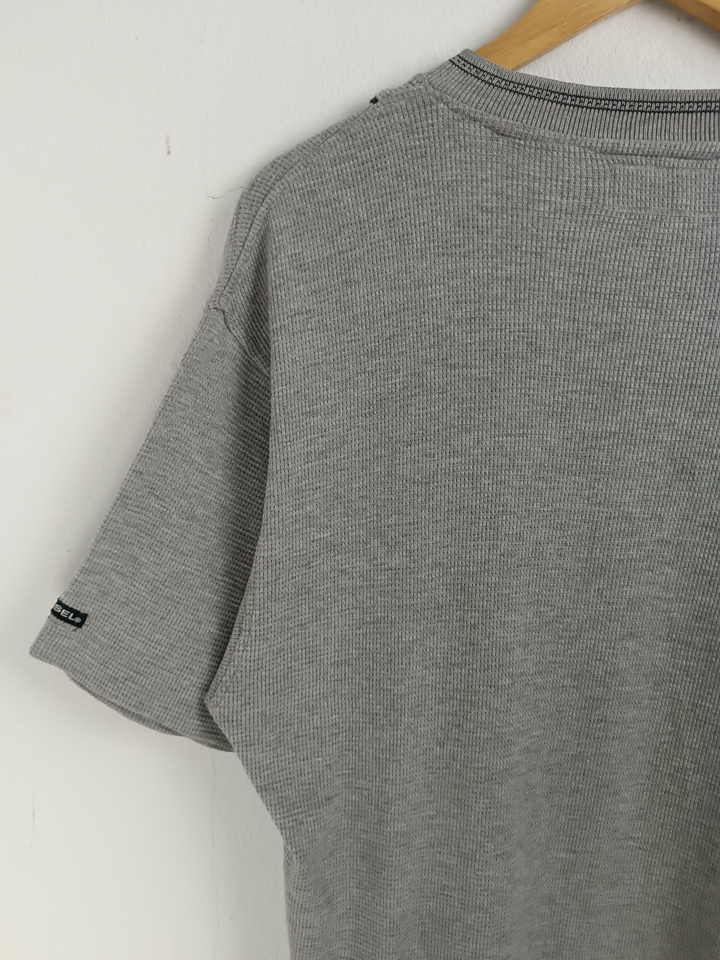 Vintage VINTAGE 2000s DIE-SEL WAFFLE KNIT EMBROID LOGO Y2K VERY RARE Size US L / EU 52-54 / 3 - 12 Thumbnail