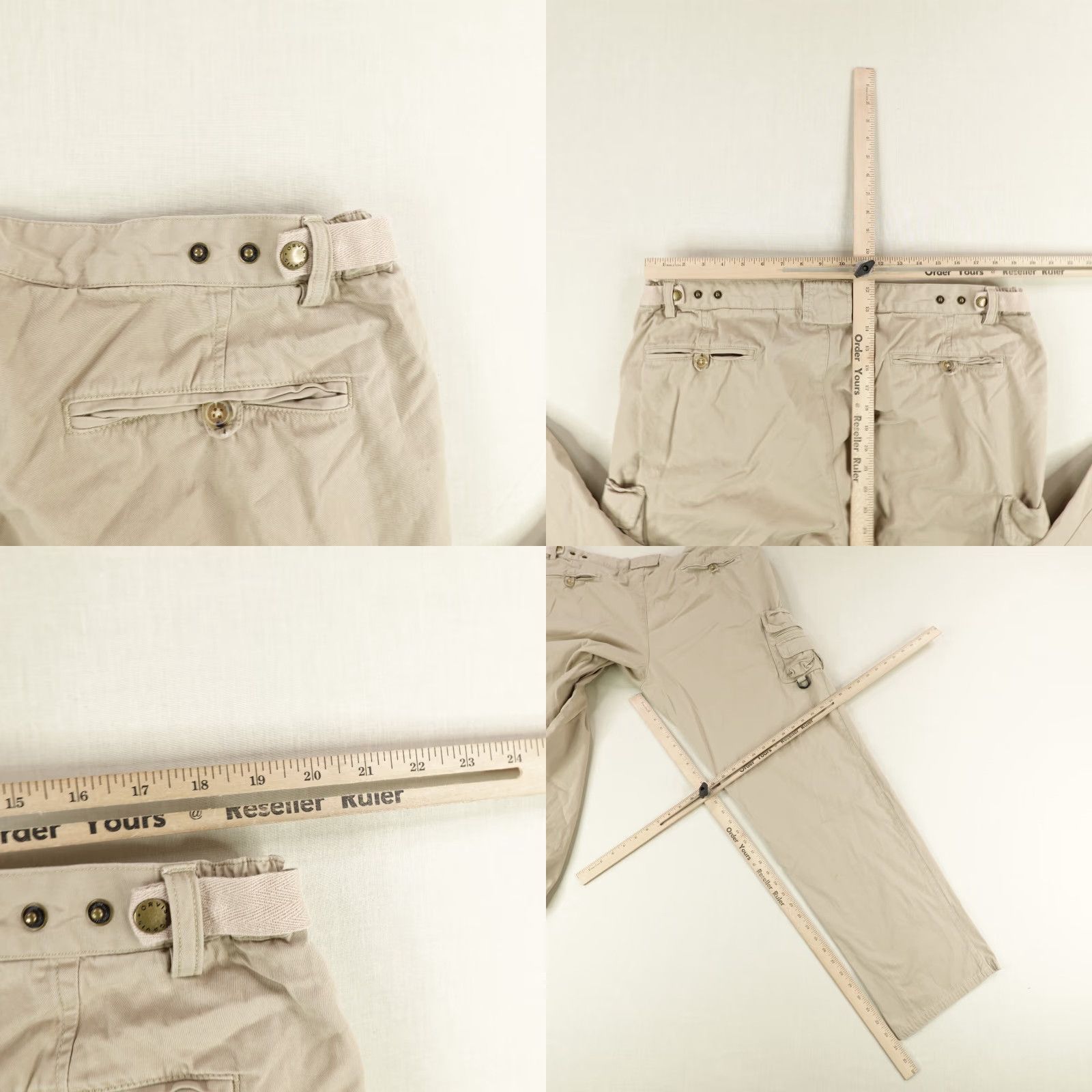 Orvis VINTAGE Orvis Pants Mens 40 Beige Cargo Khaki Cotton Relaxed Straight Inseam 34" 40 Regular Mens Size US 40 / EU 56 - 8 Thumbnail