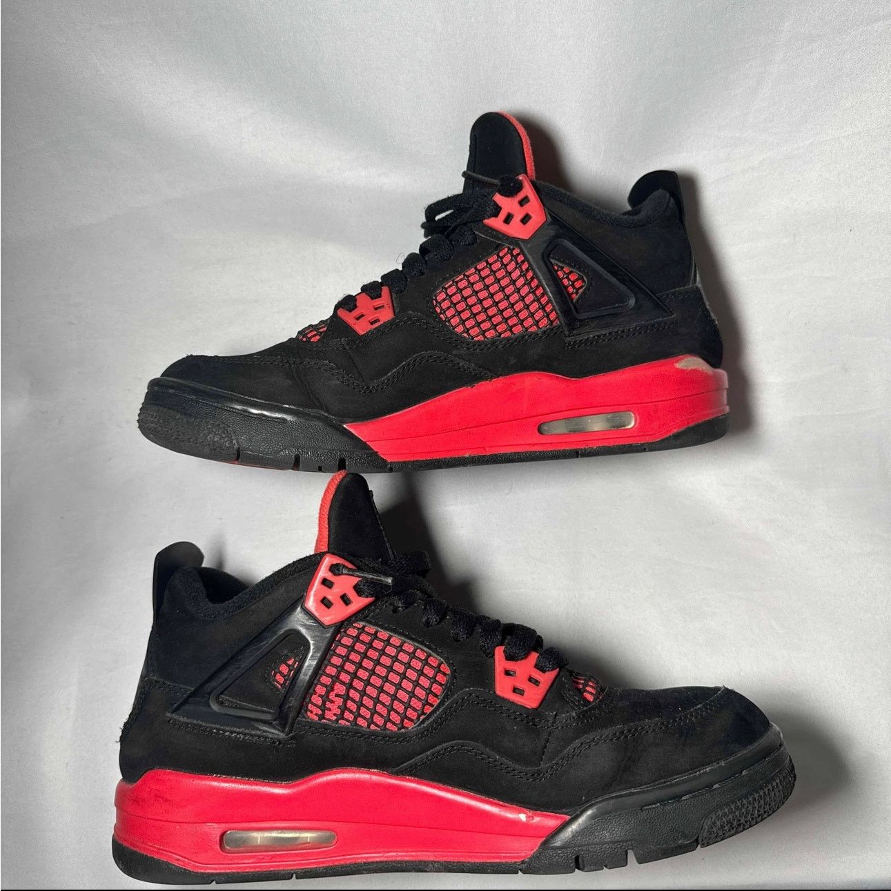 Jordan Brand × Nike Size 7 - Nike Air Jordan 4 Retro GS Red Thunder Men's Shoes Size US 7 / EU 40 - 3 Thumbnail