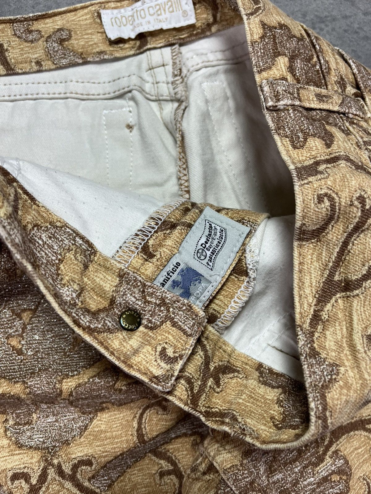 Roberto Cavalli 90s Roberto Cavalli Ornament Mozaic Denim Jeans 30 32 M Size US 32 / EU 48 - 9 Thumbnail