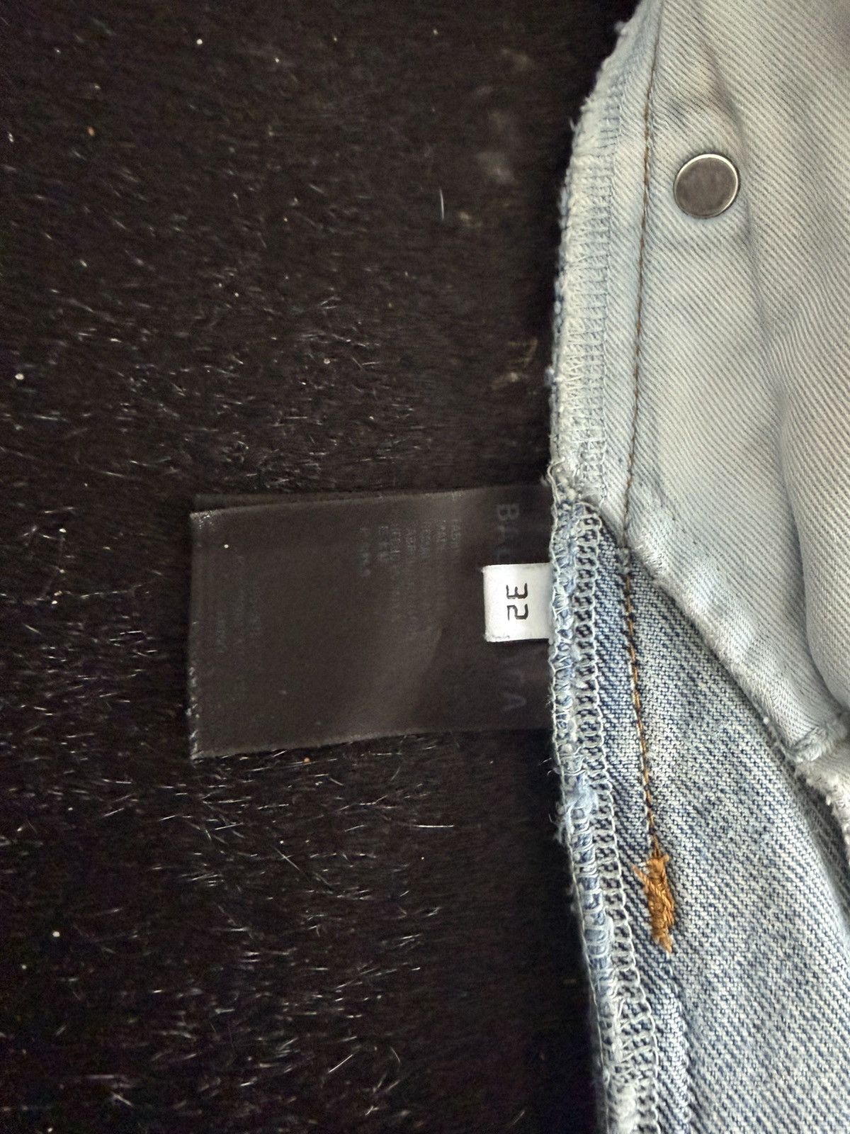 Balenciaga Balenciaga Distressed Straight-Leg Jeans – Light Wash Size US 32 / EU 48 - 5 Thumbnail