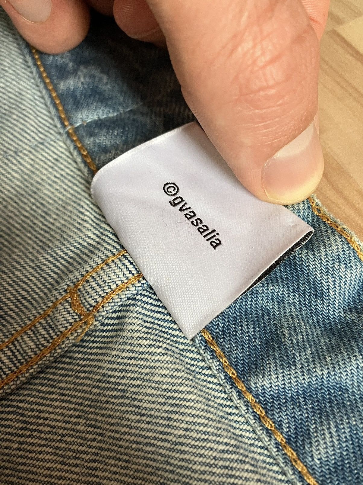 Vetements Vetements: Big Shape Jeans Light/ Ice Blue Size US 31 - 12 Thumbnail