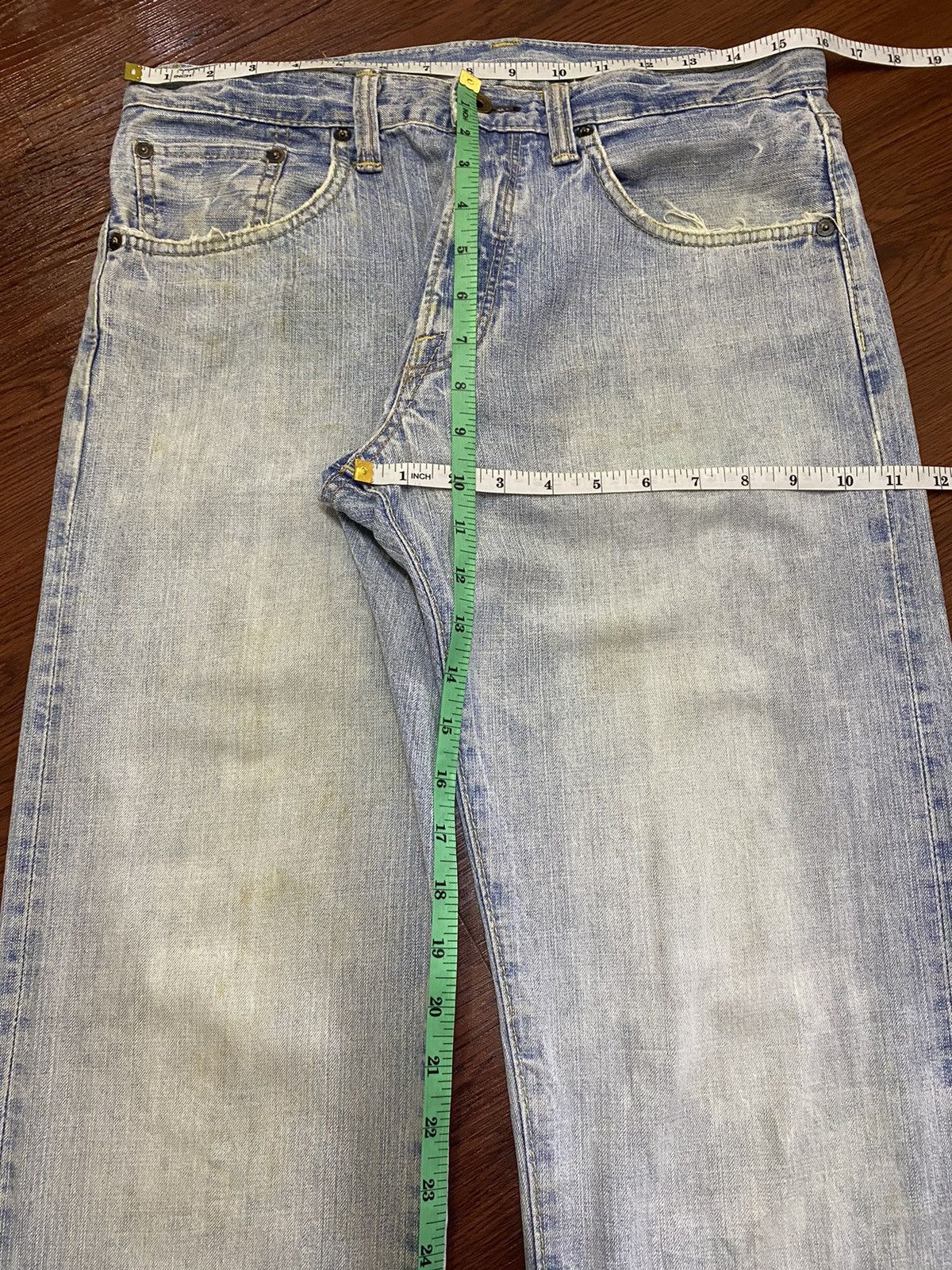 Edwin Vintage Edwin505 BXX Faded Wash Orange Tab Loose Jeans Size US 32 / EU 48 - 15 Thumbnail