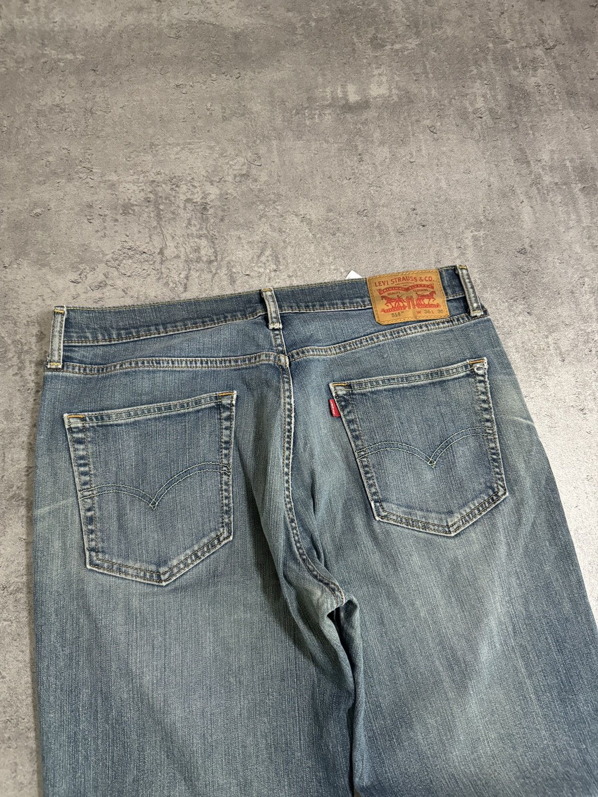Japanese Brand × Levi's × Vintage Levi’s 514 Baggy Jeans Denim Logo Vintage Rap Skate Blue Size US 36 / EU 52 - 3 Thumbnail