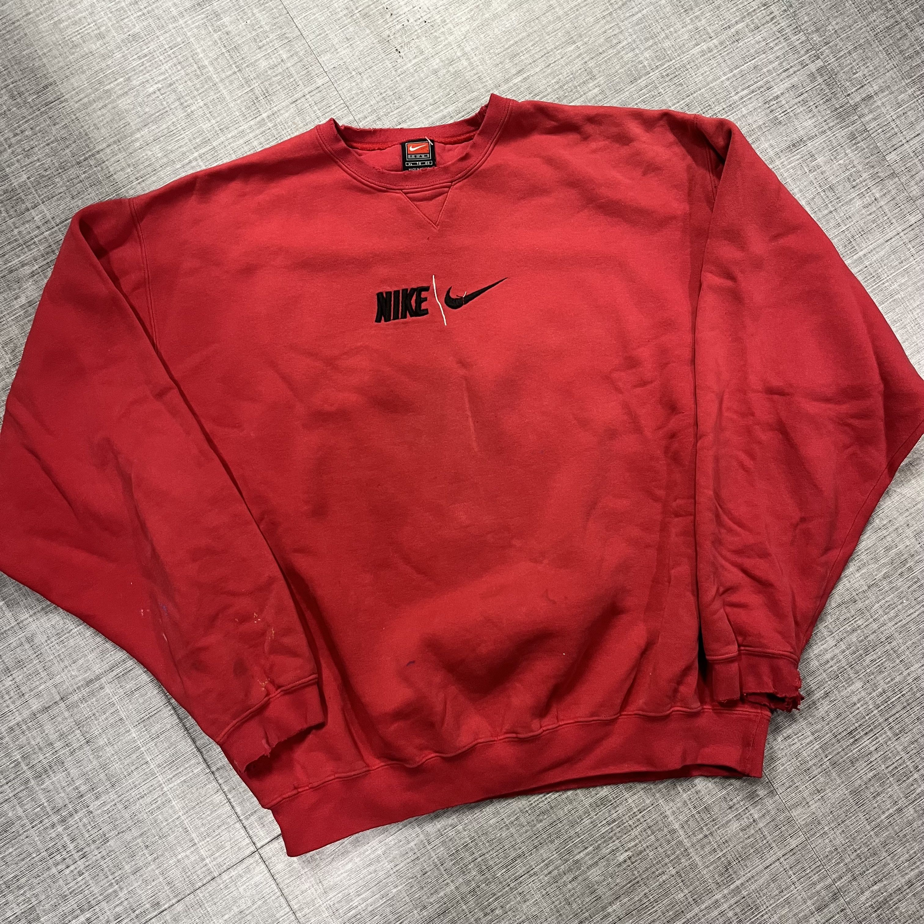 Nike × Nike ACG × Vintage Crazy VTG Y2k Nike Team Crewneck Size US L / EU 52-54 / 3 - 1 Thumbnail