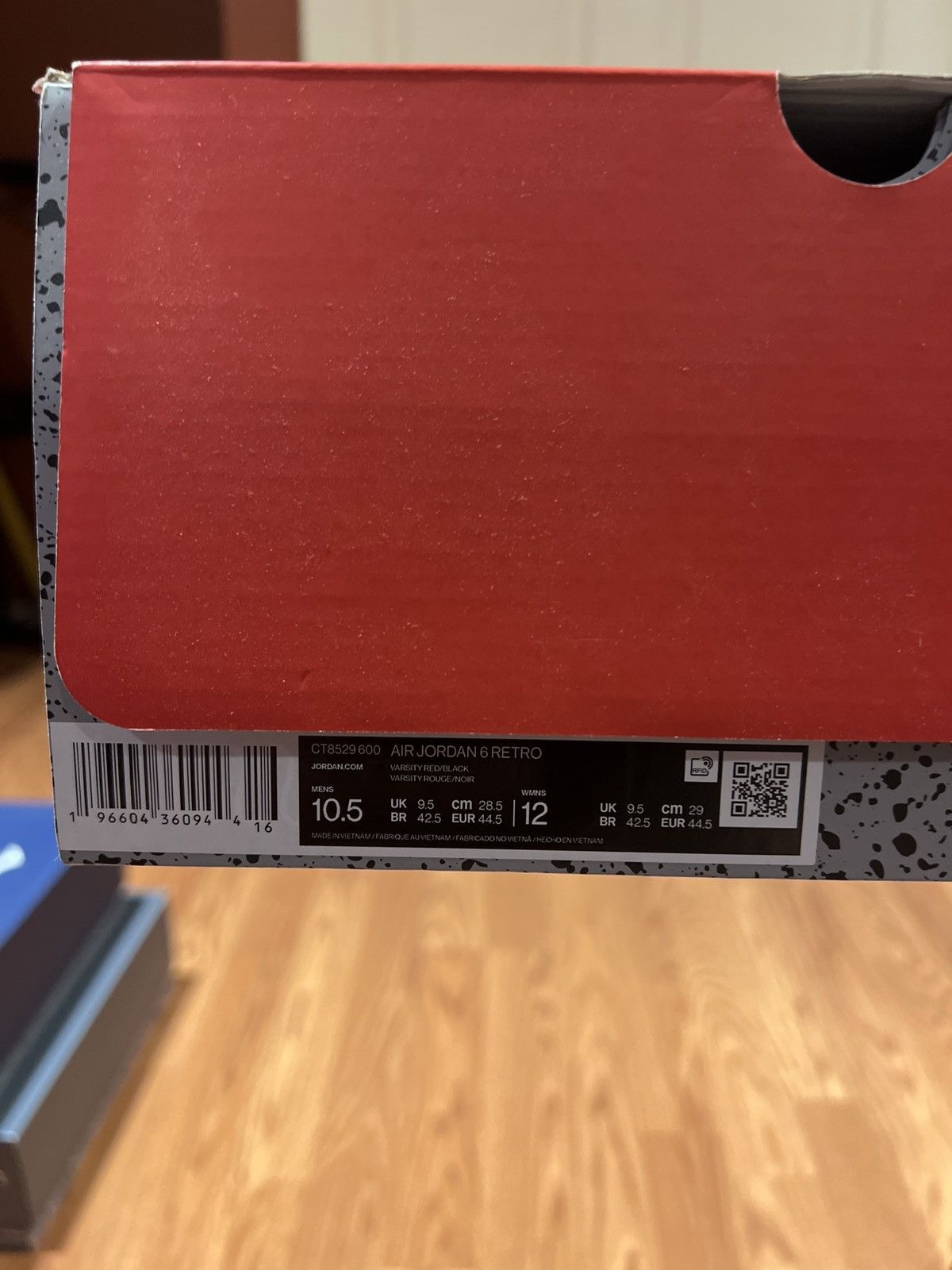 Jordan Brand Air Jordan 6 Retro - “Toro Bravo” Size US 10.5 / EU 43-44 - 7 Thumbnail