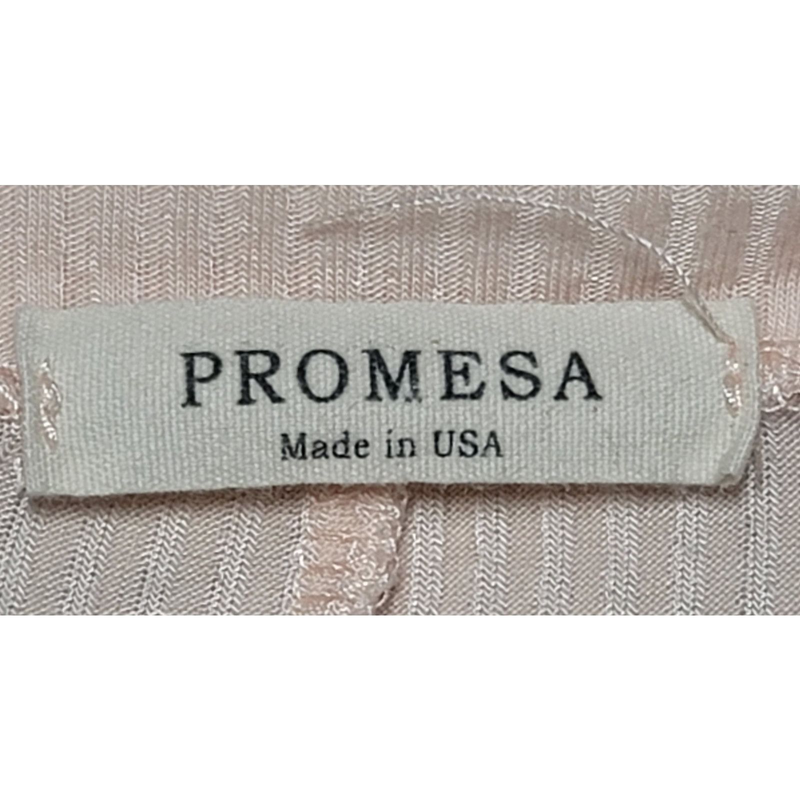 Other Promesa Pink Ribbed Bell Sleeves V Neck Top Large Flowy Size L / US 10 / IT 46 - 3 Thumbnail