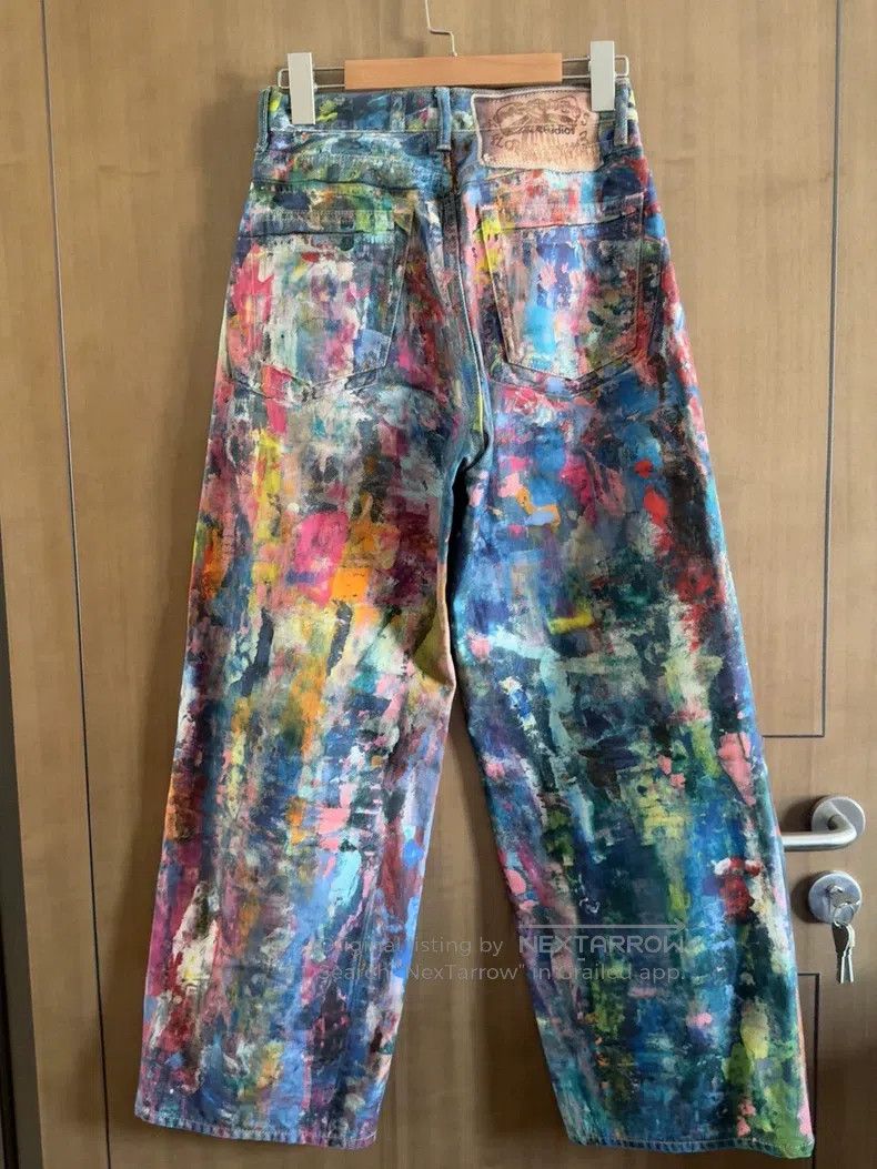 Acne Studios Acne Studios 3D-Printed Ink-Splattered Jeans Size 32" / US 10 / IT 46 - 2 Thumbnail