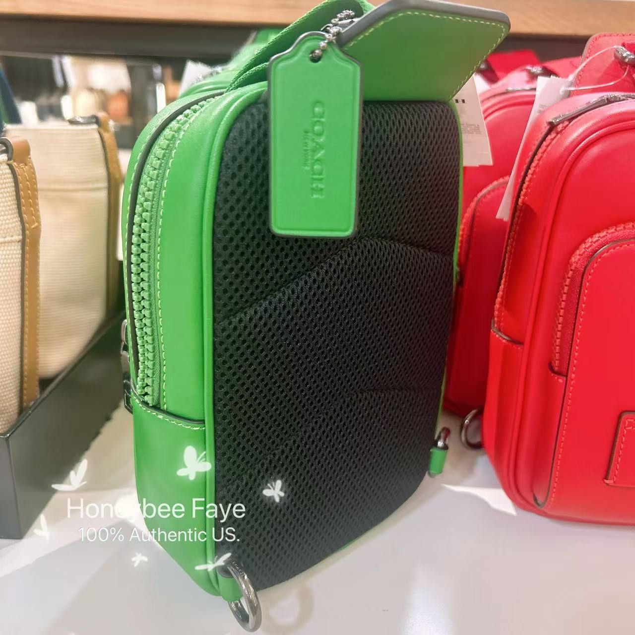 Coach Racer Sling Pack CX071 Kelly Size ONE SIZE - 4 Thumbnail