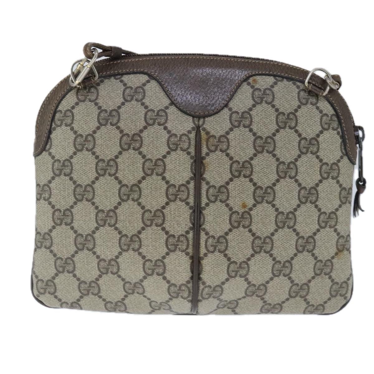 Gucci GUCCI GG Supreme Web Sherry Line Shoulder Bag Pvc Beige 904 Size ONE SIZE - 3 Thumbnail