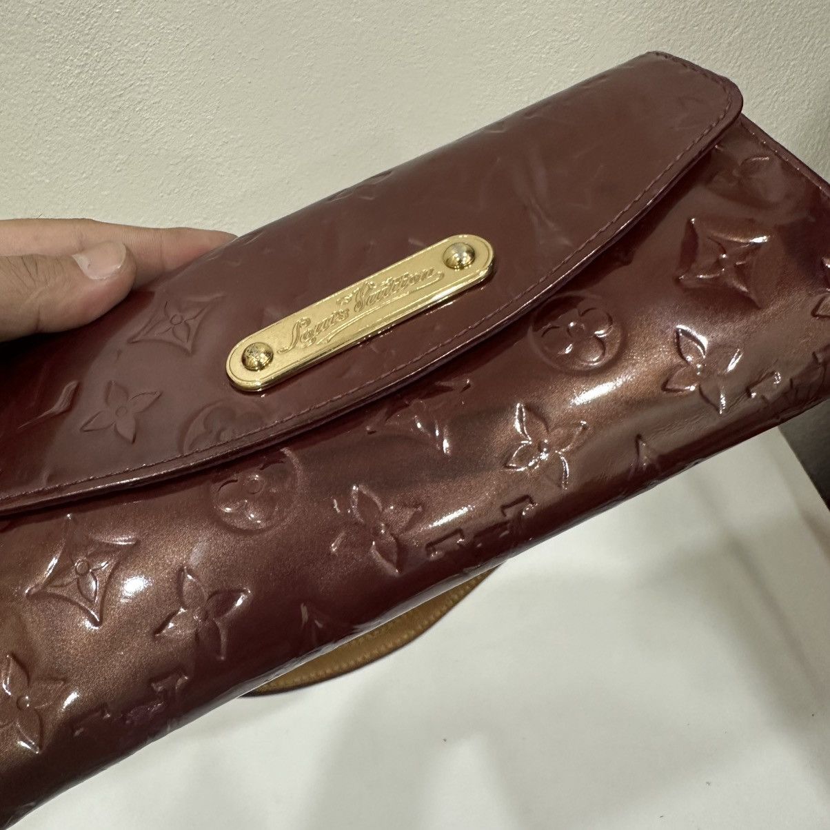 Louis Vuitton ‼️LASTDROP‼️LOUIS VUITTON AMARANTE VERNIS SUNSET BOULEVARD BAG Size ONE SIZE - 7 Thumbnail