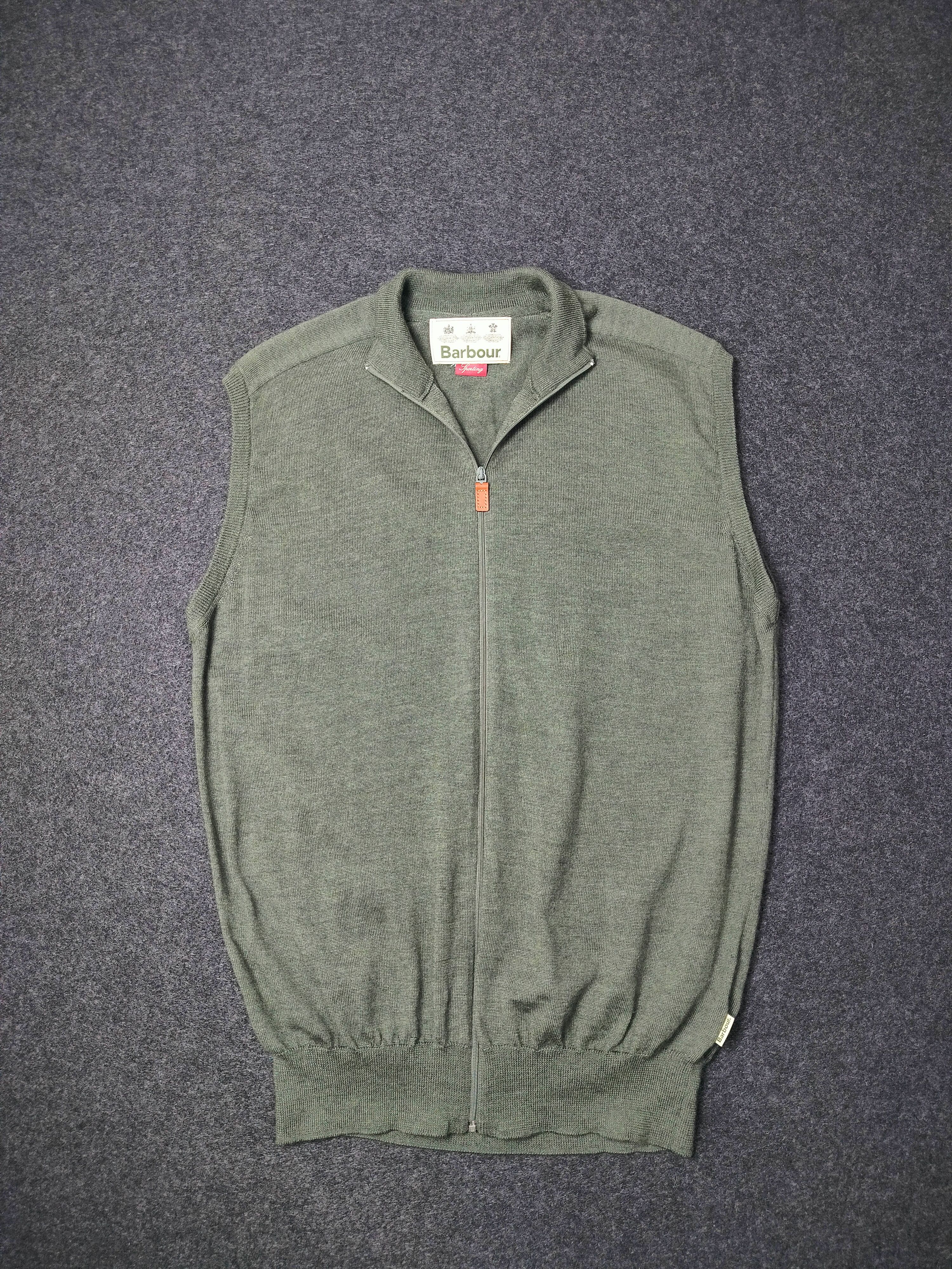 Barbour Vintage Barbour Sporting Full Zip Sleeveless Marsh Size US L / EU 52-54 / 3 - 1 Thumbnail