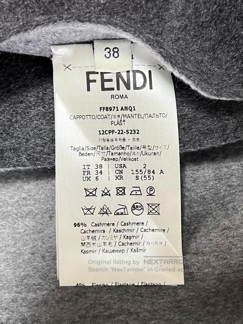 Fendi Fendi Women's Wool Coat Size XS / US 0-2 / IT 36-38 - 7 Thumbnail