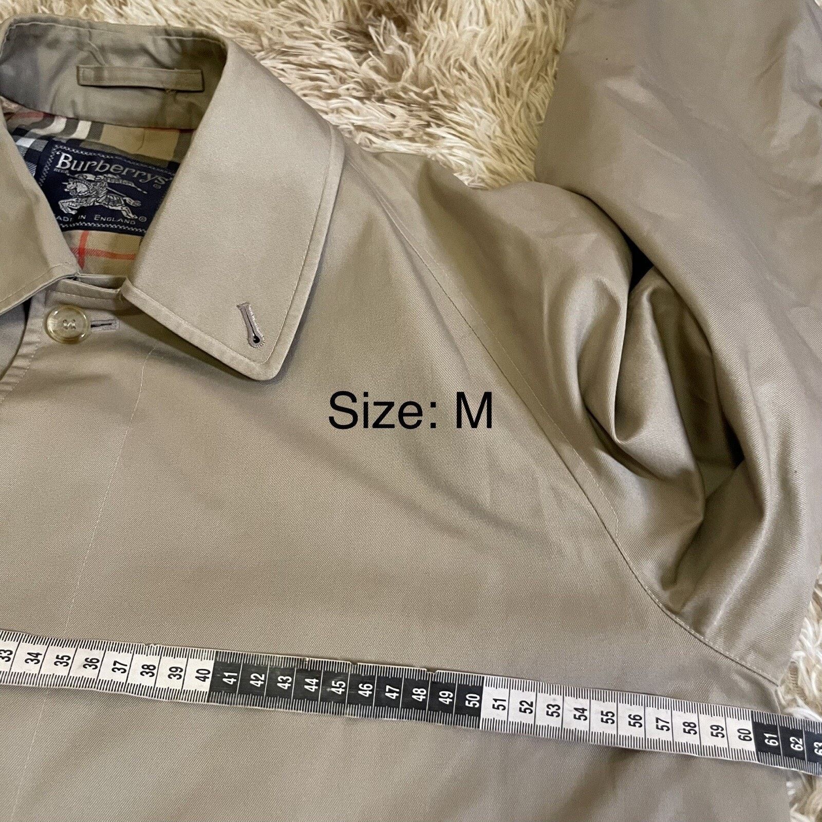 Burberry Vintage Burberry's men's Trench Coat Nova Check england M L Size US M / EU 48-50 / 2 - 18 Thumbnail