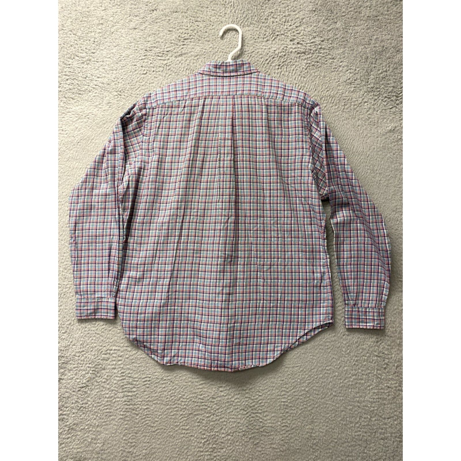 Ralph Lauren Ralph Lauren Plaid Dress Shirt Men Long Sleeve Button-Down Shirt L Red Multicolor Size US L / EU 52-54 / 3 - 7 Thumbnail