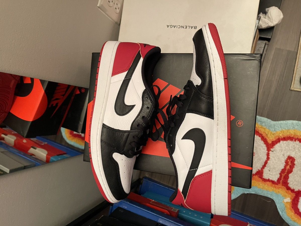 Jordan Brand Jordan 1 low black toe sz 13 Size US 13 / EU 46 - 3 Thumbnail