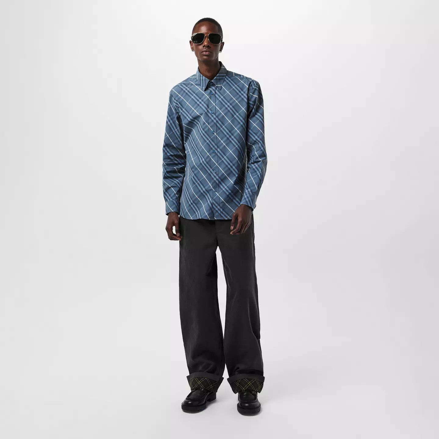 Burberry o1g2r1mq0426 Check Tailored Fit Shirt in Multicolor Size US L / EU 52-54 / 3 - 6 Thumbnail
