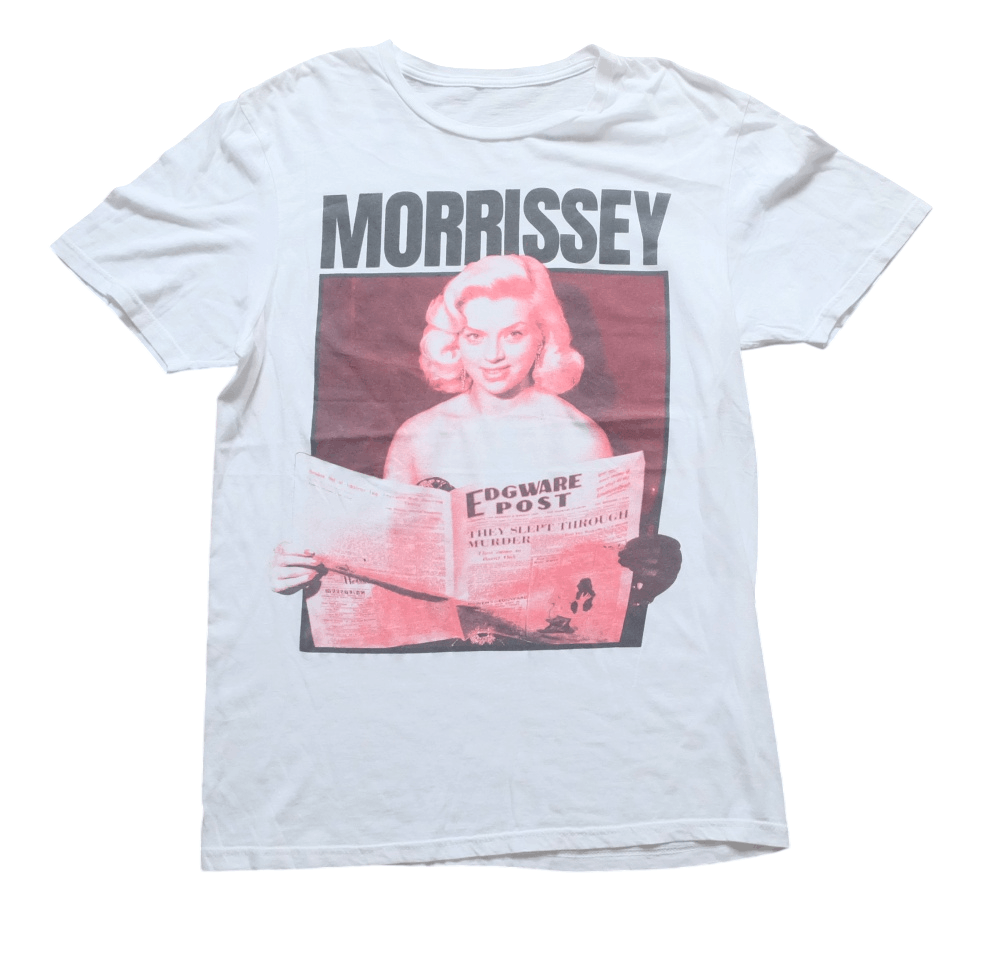 Morrissey Morrissey T-Shirt White Photo Print Size US M / EU 48-50 / 2 - 1 Thumbnail