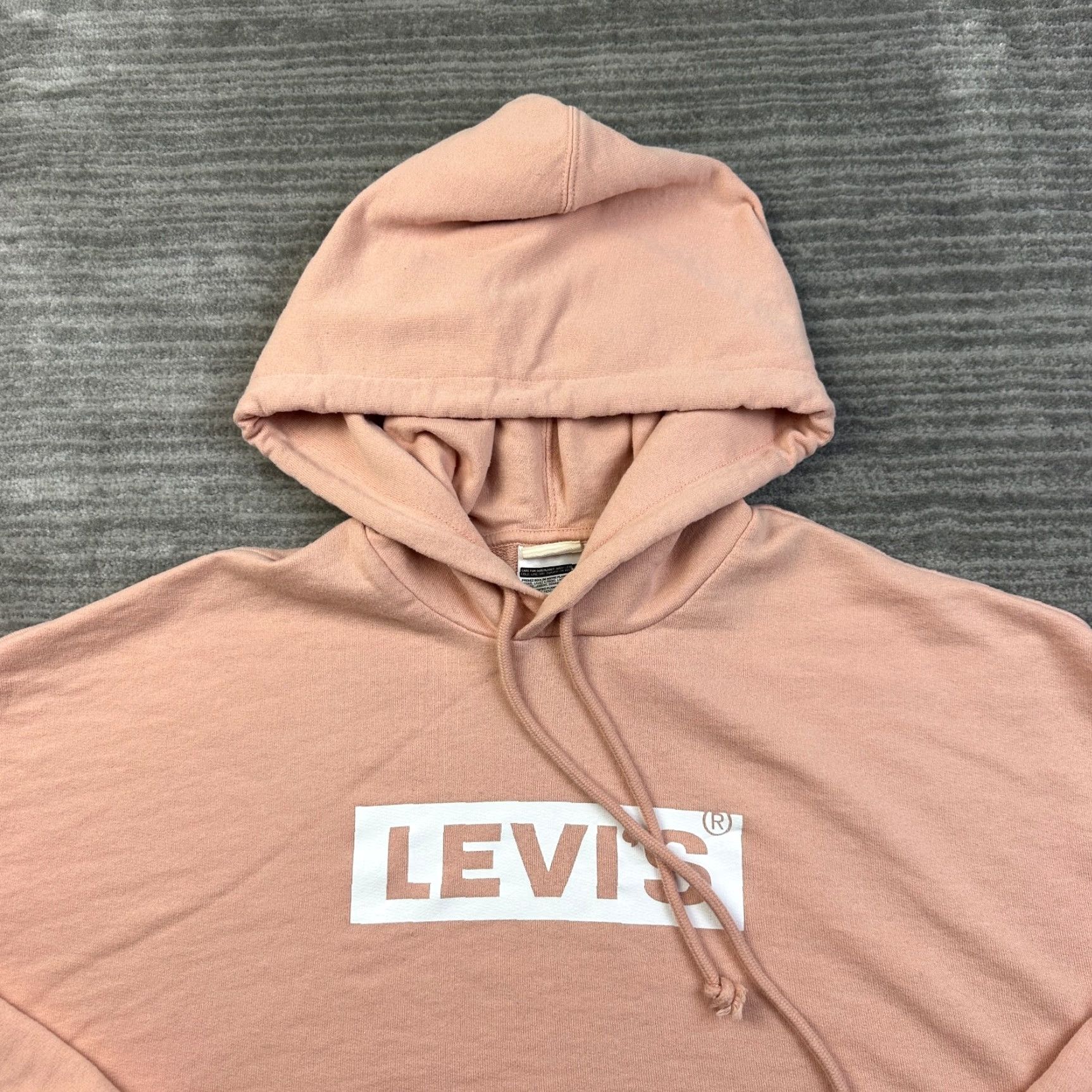 Levi's VINTAGELevi's Sweater Womens M Pink Oversized Crop Hoodie Long Sleeve Logo Size M / US 6-8 / IT 42-44 - 3 Thumbnail