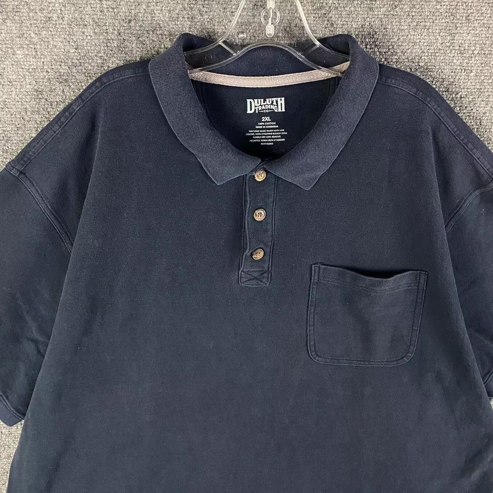 Duluth Trading Company Duluth Trading Polo Shirt Men's 2XL Cotton Short Sleeve XXL Size US XXL / EU 58 / 5 - 2 Thumbnail