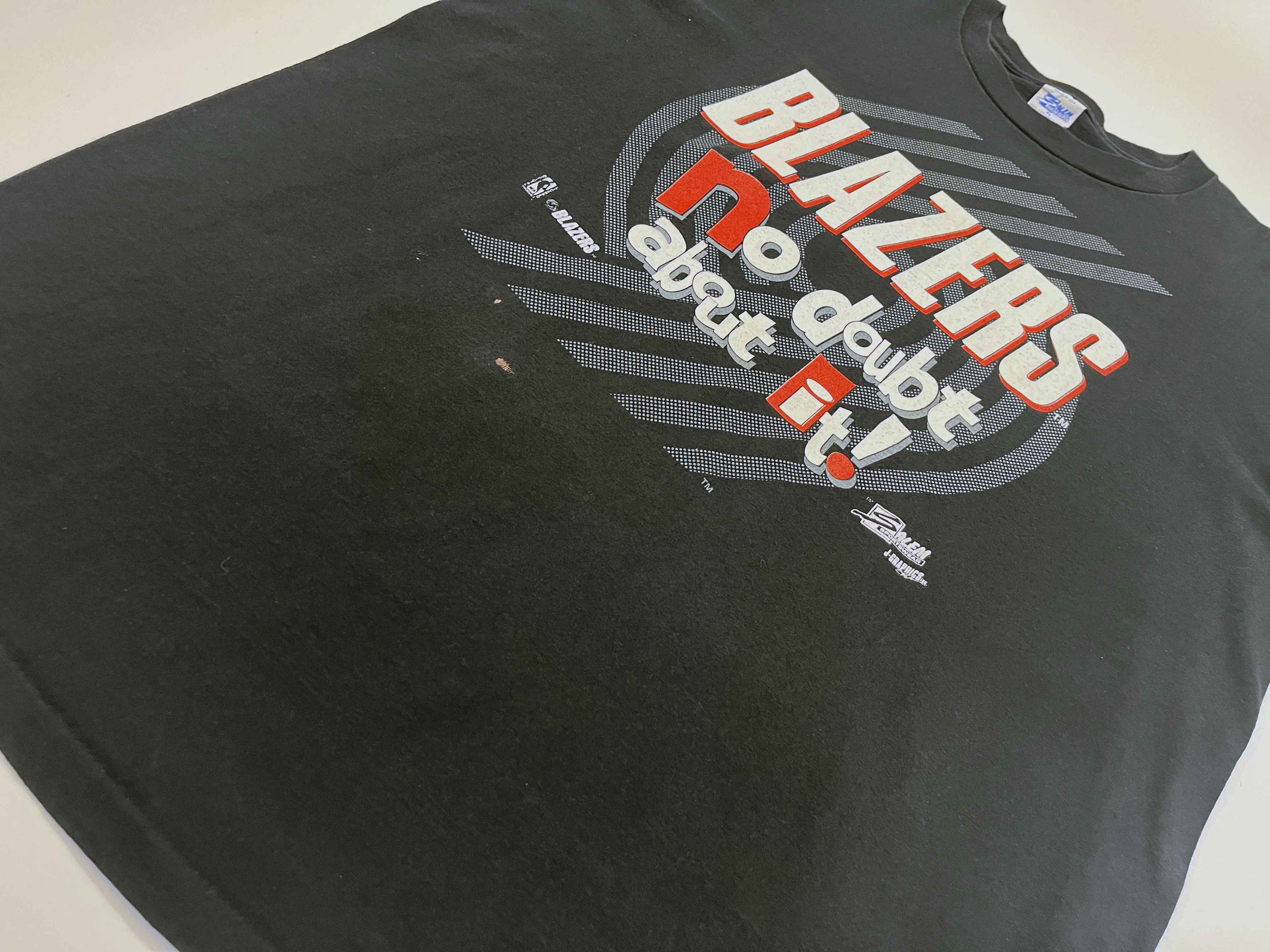 Salem Sportswear Vintage Salem NBA Portland Trail Blazers Basketball T-Shirt Size US XL / EU 56 / 4 - 6 Thumbnail