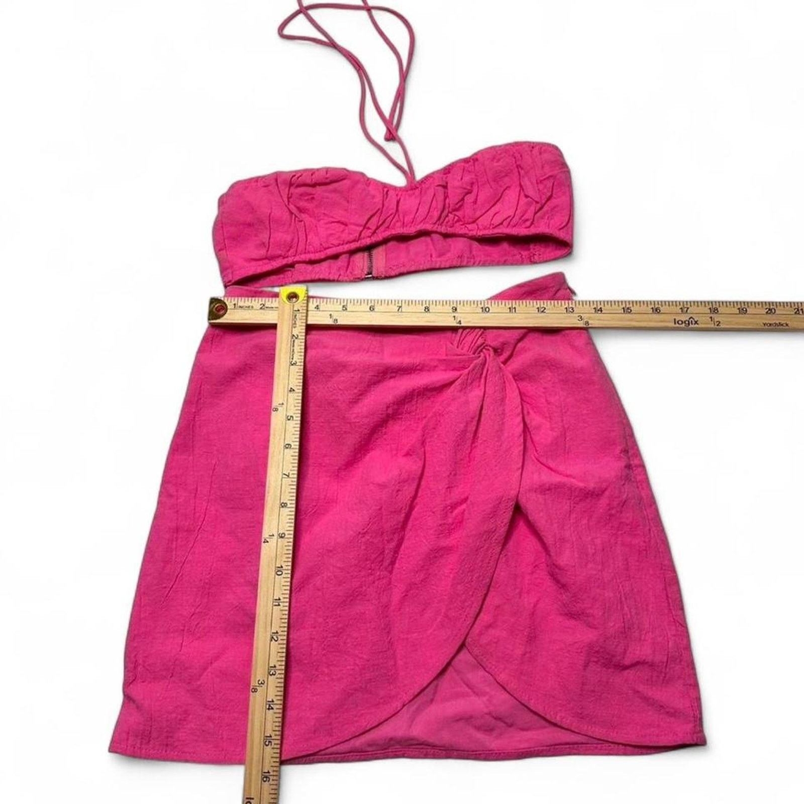 Other White Fox pink halter top and skirt set Size S Party beach Size ONE SIZE - 2 Thumbnail