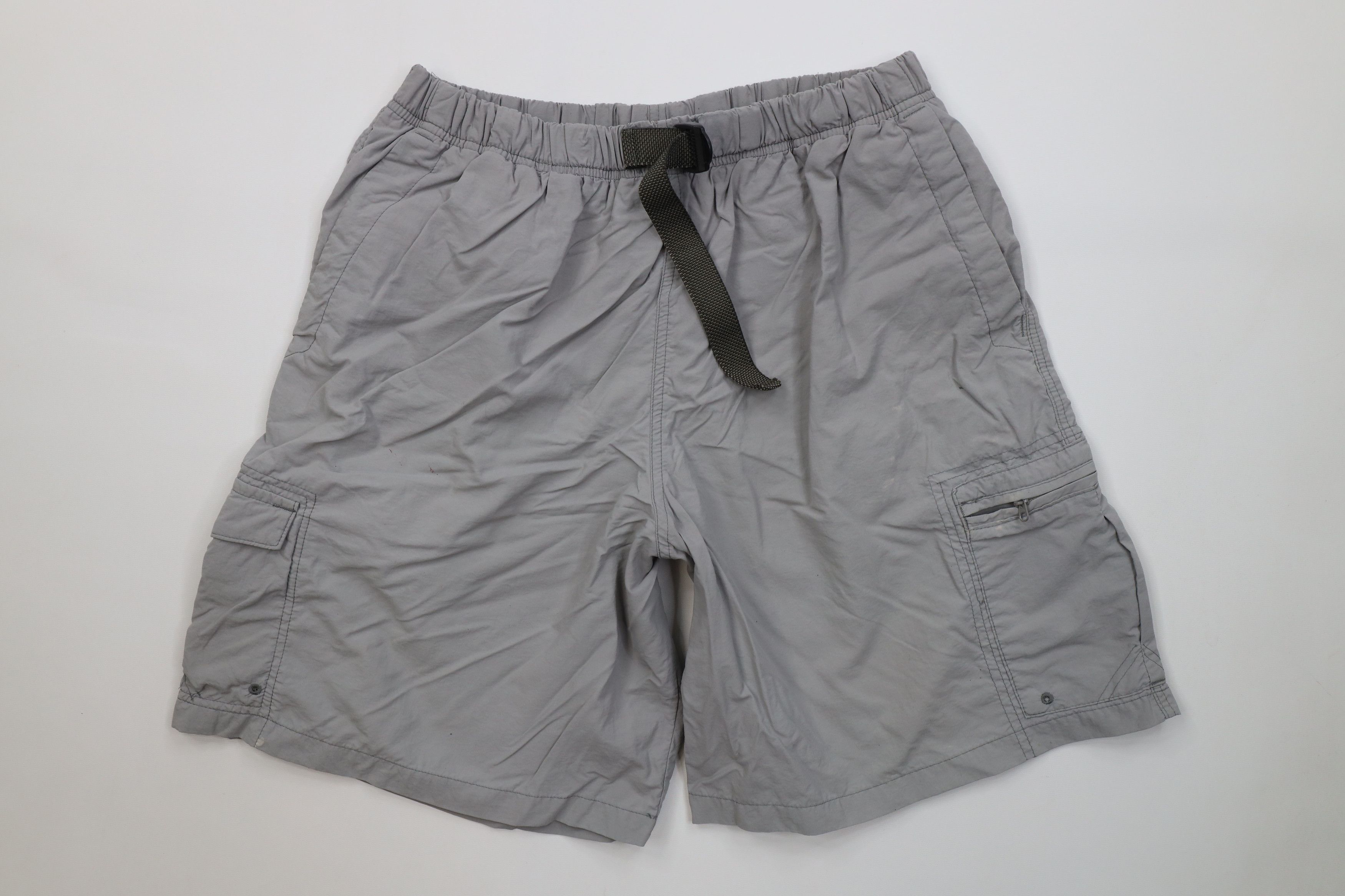 Columbia Vintage Columbia Lined Belted Above Knee Cargo Shorts Gray Size US 34 / EU 50 - 1 Thumbnail