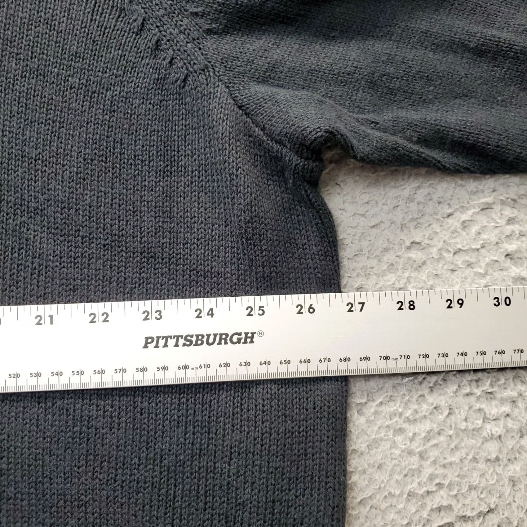 Vintage Sonoma Mens 4XB Black Knit Heavyweight Crew Neck 1/4 Zip Pullover Sweatshirt Size US XXL / EU 58 / 5 - 5 Thumbnail