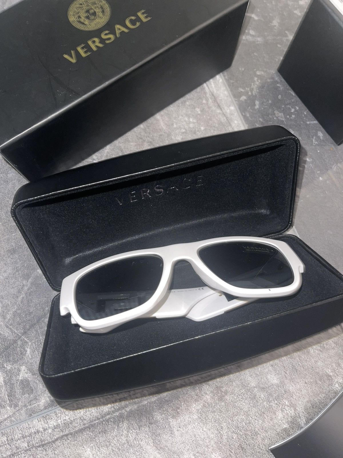 Versace Versace white gold unisex shades Full Set Size ONE SIZE - 16 Thumbnail