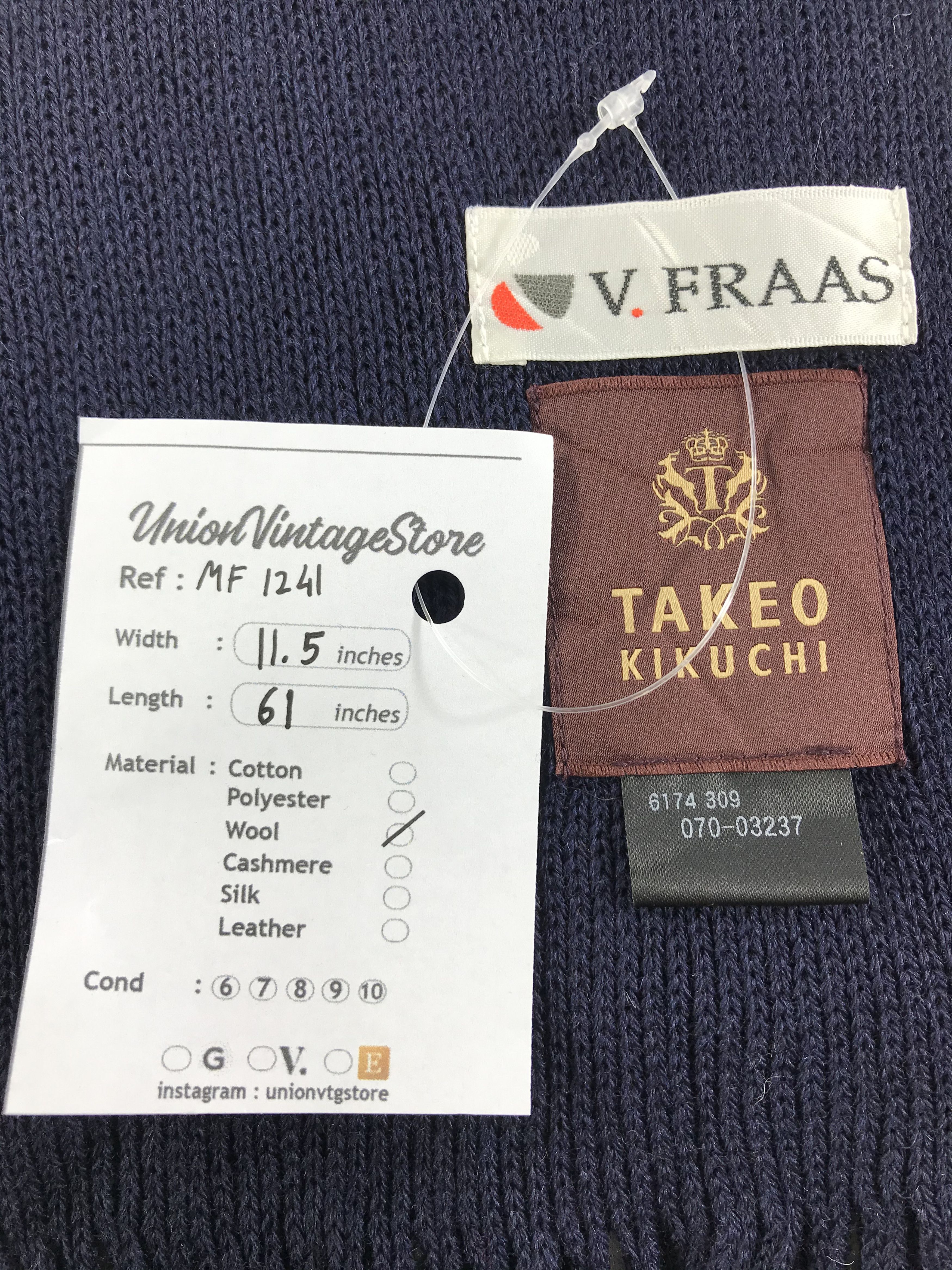 Takeo Kikuchi Vintage Takeo Kikuchi Scarf/Muffler/Neckwear MF1241 Size ONE SIZE - 4 Thumbnail