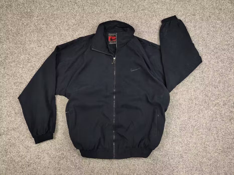 Nike Vintage 90's Nike Premier Dark Blue Logo Light Trek Jacket Size US L / EU 52-54 / 3 - 6 Thumbnail