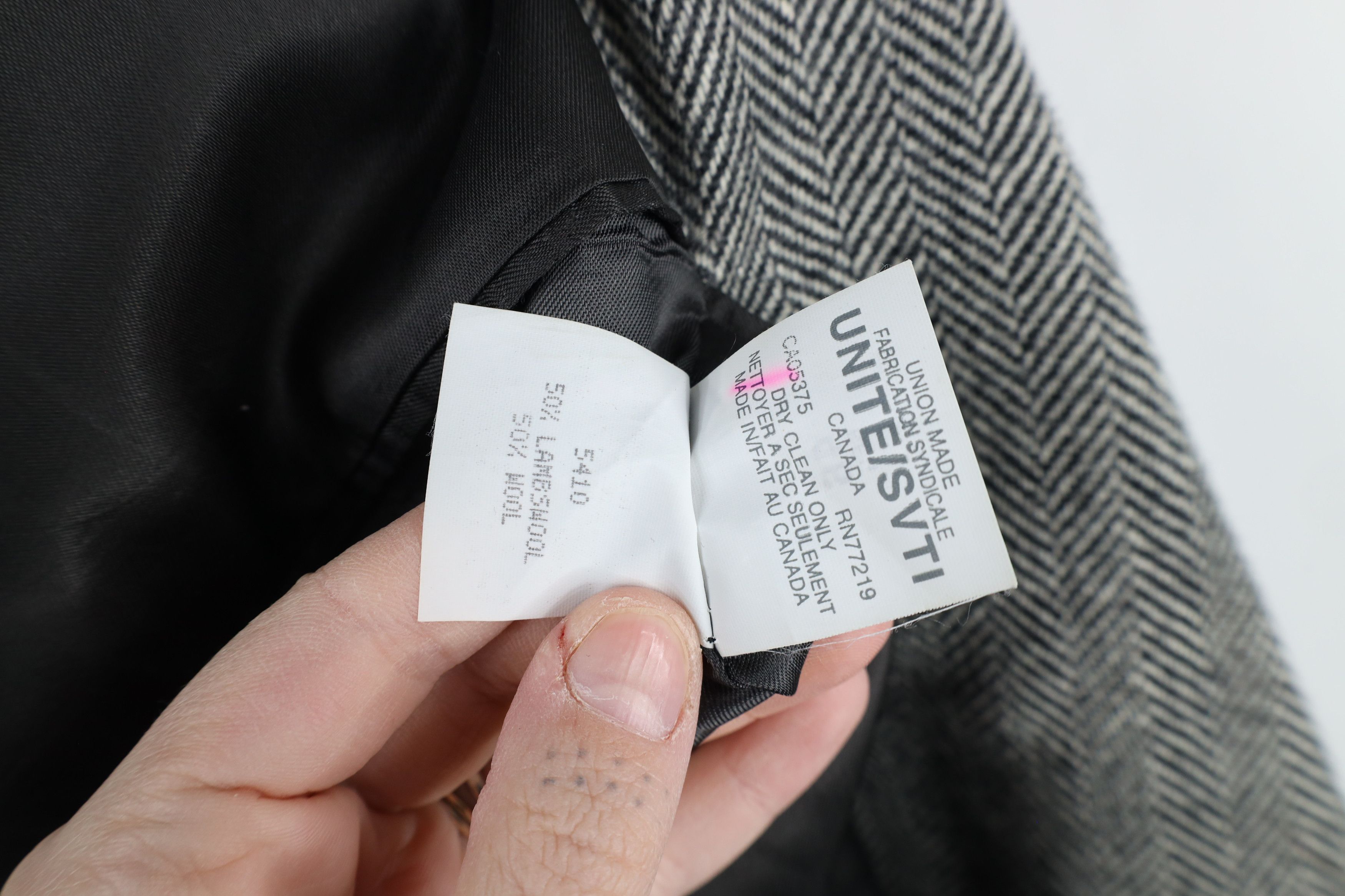 Vintage Vintage 90s Streetwear Herringbone 2 Button Blazer Jacket Size US XXL / EU 58 / 5 - 14 Thumbnail