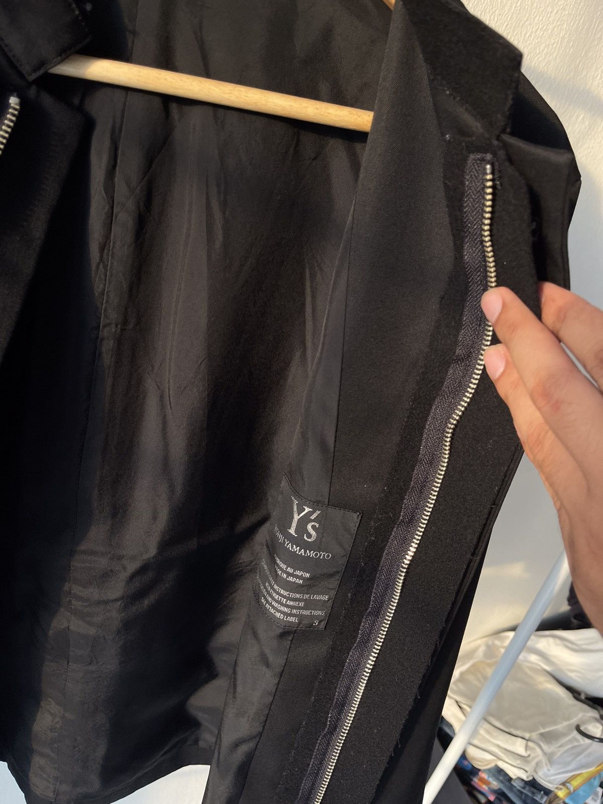 Y's × Yohji Yamamoto 2007 Yohji Yamamoto Zip Jacket Size M / US 6-8 / IT 42-44 - 13 Thumbnail