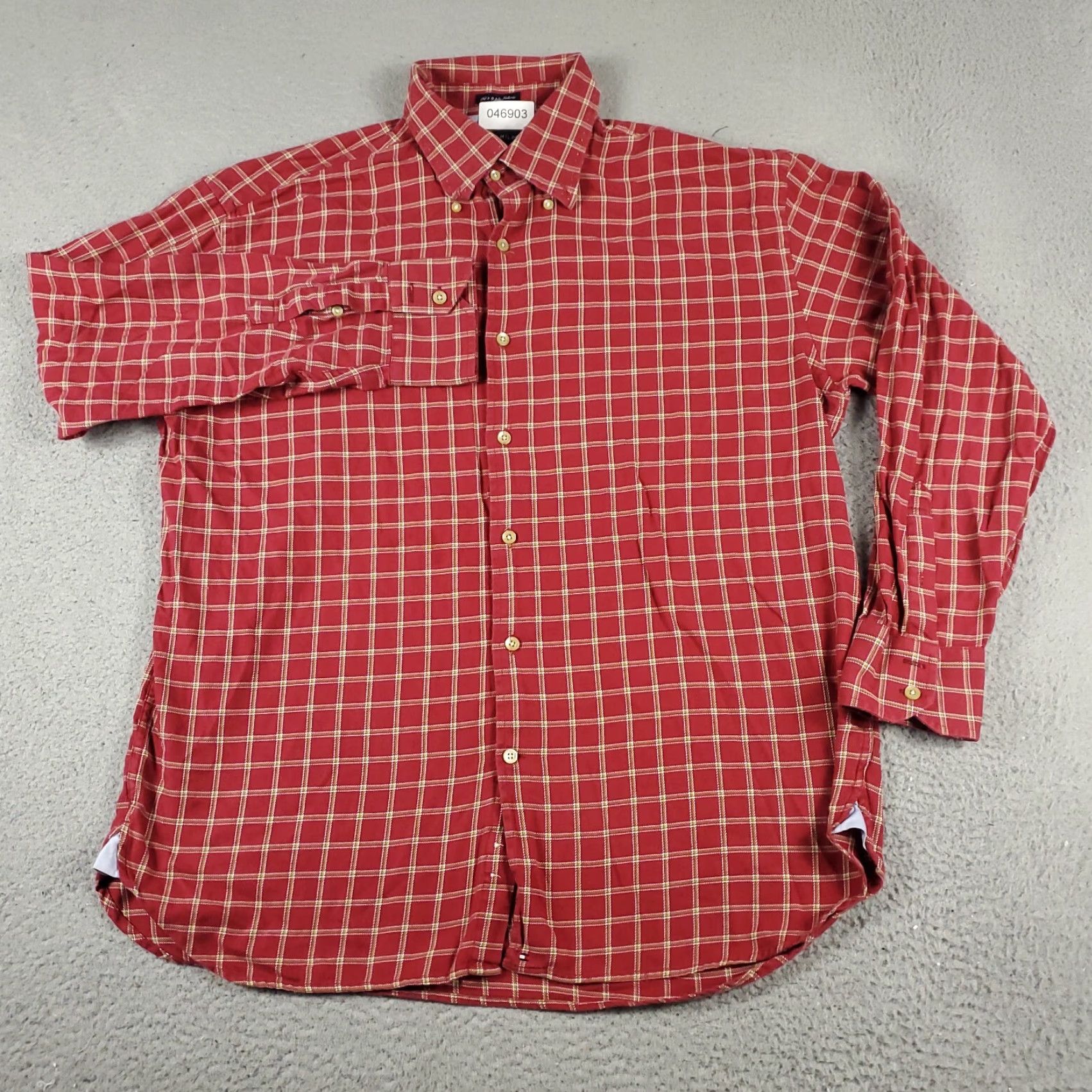 Tommy Hilfiger Tommy Hilfiger Shirt Mens Large Red Plaid Button-Up Long Sleeve Casual Size US L / EU 52-54 / 3 - 2 Thumbnail
