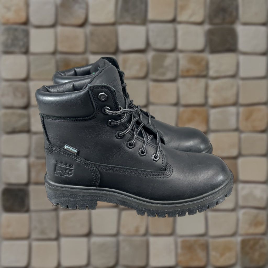 VINTAGE Timberland Pro Work Boots Womens Size Wide Leather