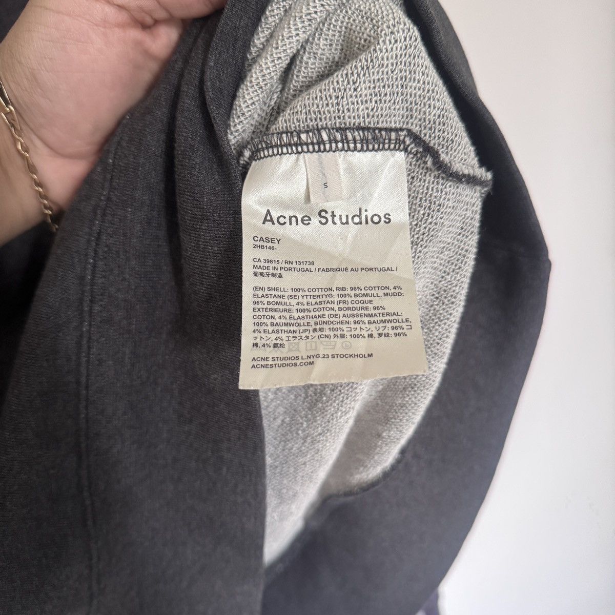 Acne Studios Acne Studios Gray Sweatshirt Size US S / EU 44-46 / 1 - 5 Thumbnail